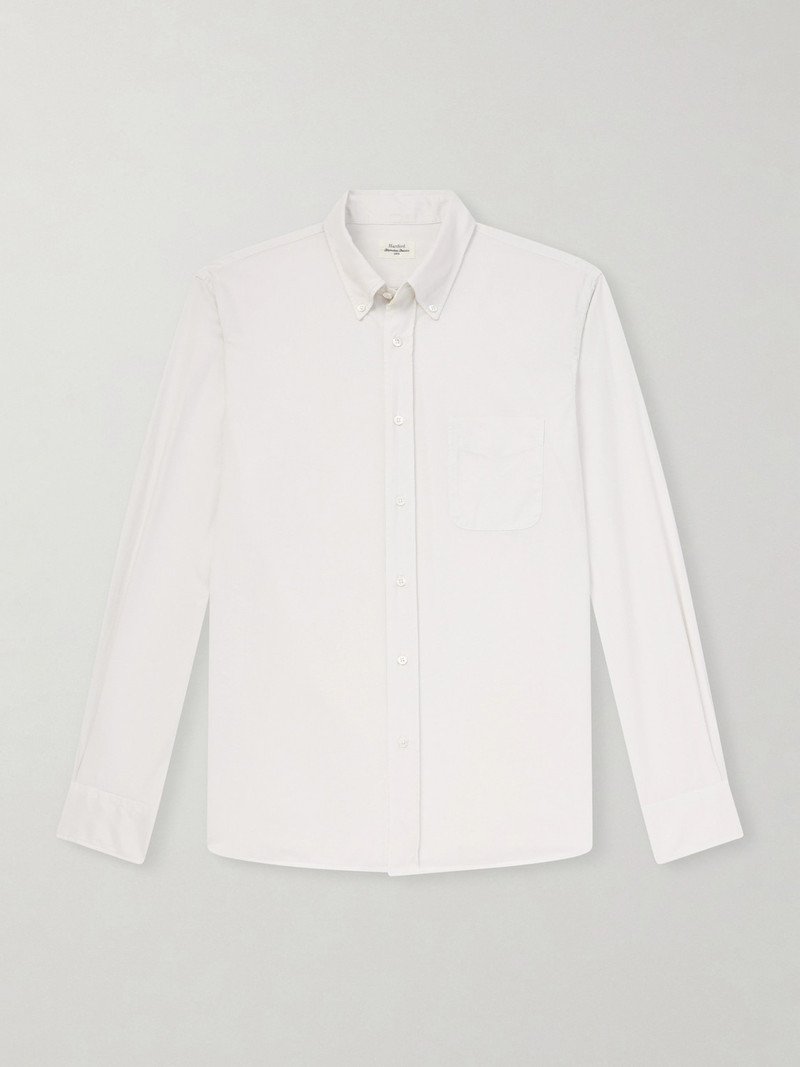 Pitt Button-Down Collar TENCEL™ Lyocell, Cotton and Linen-Blend Shirt 1