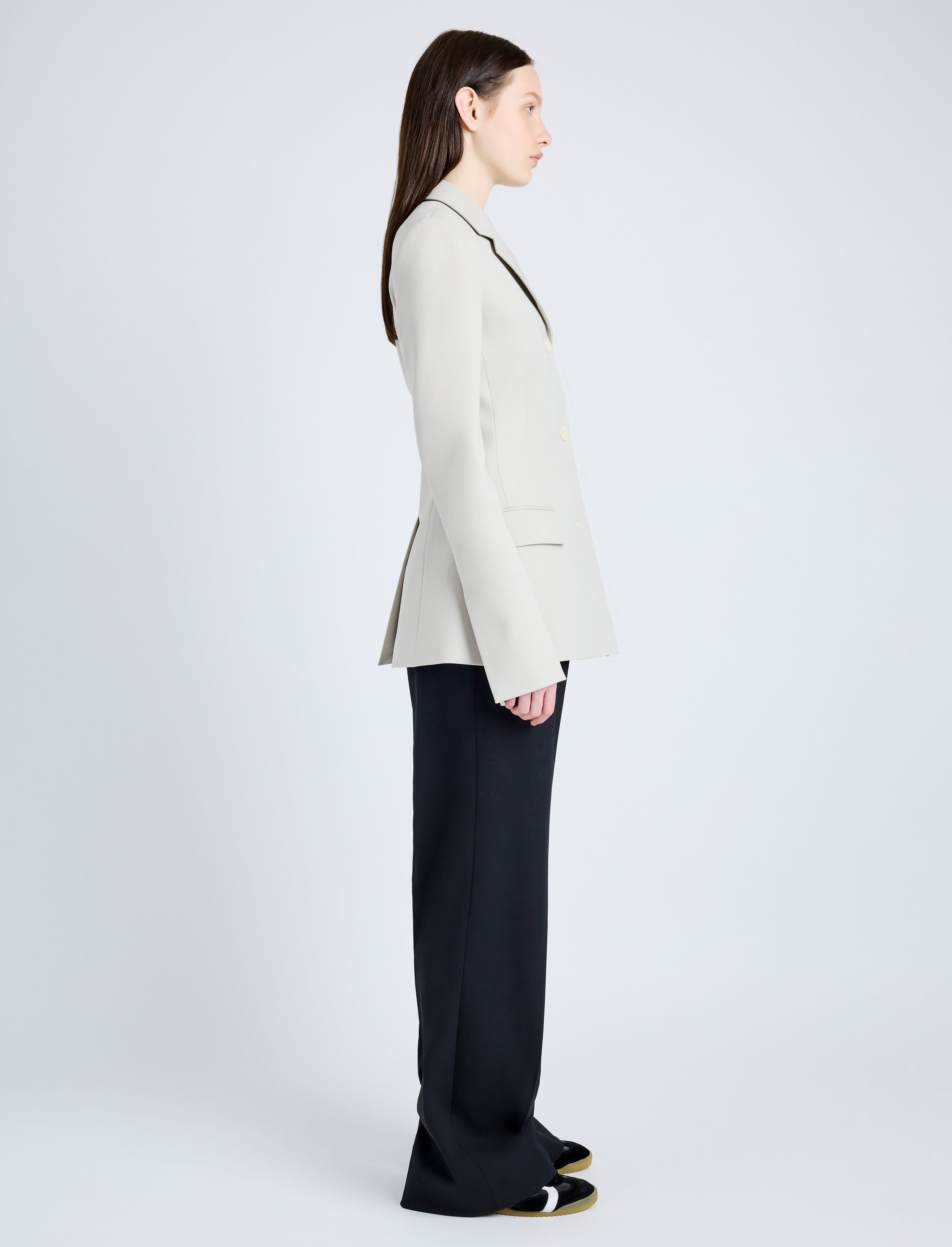 Lark Blazer in Wool Gabardine Suiting - 4