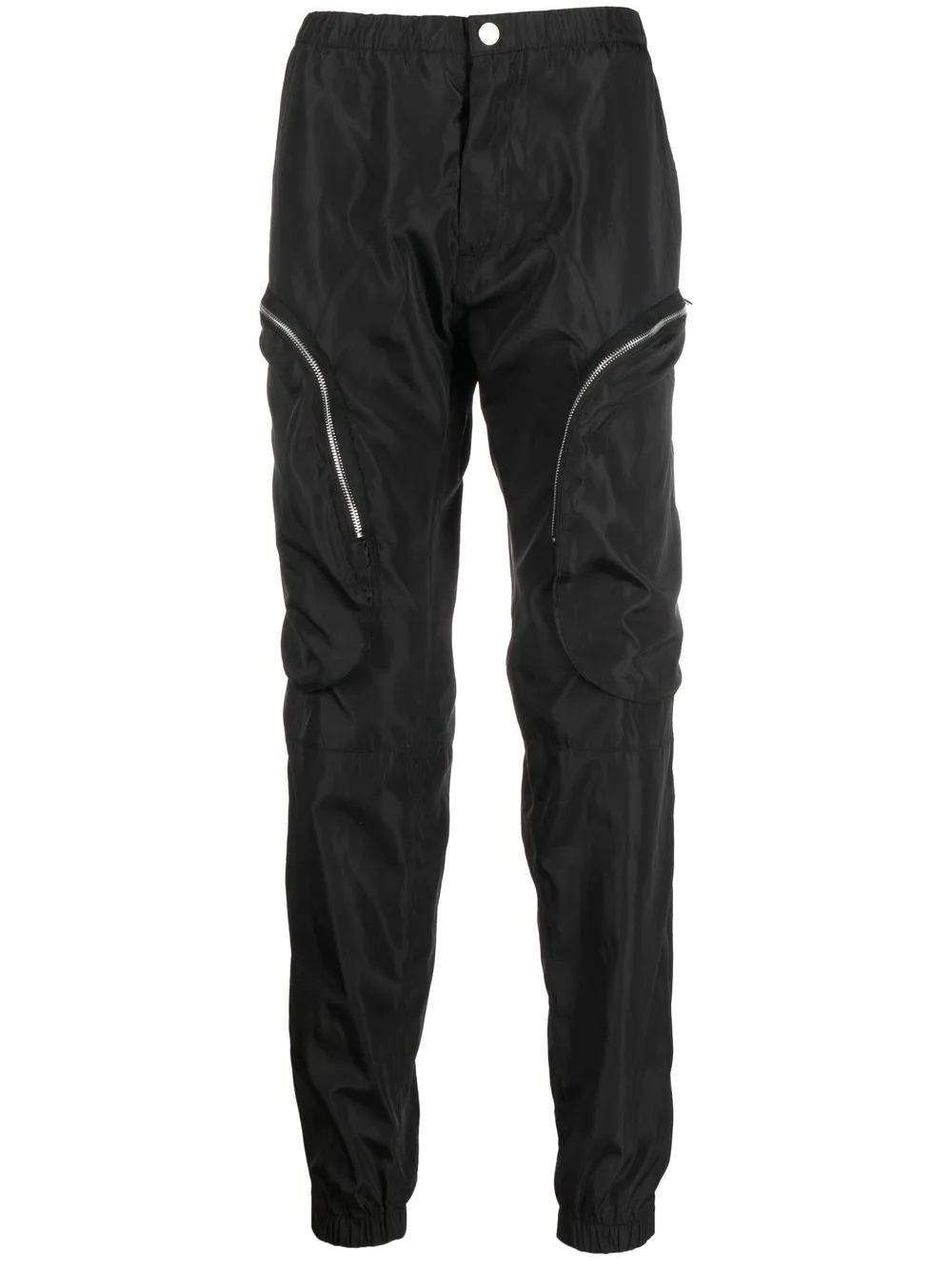 tapered zip-pocket trousers - 1