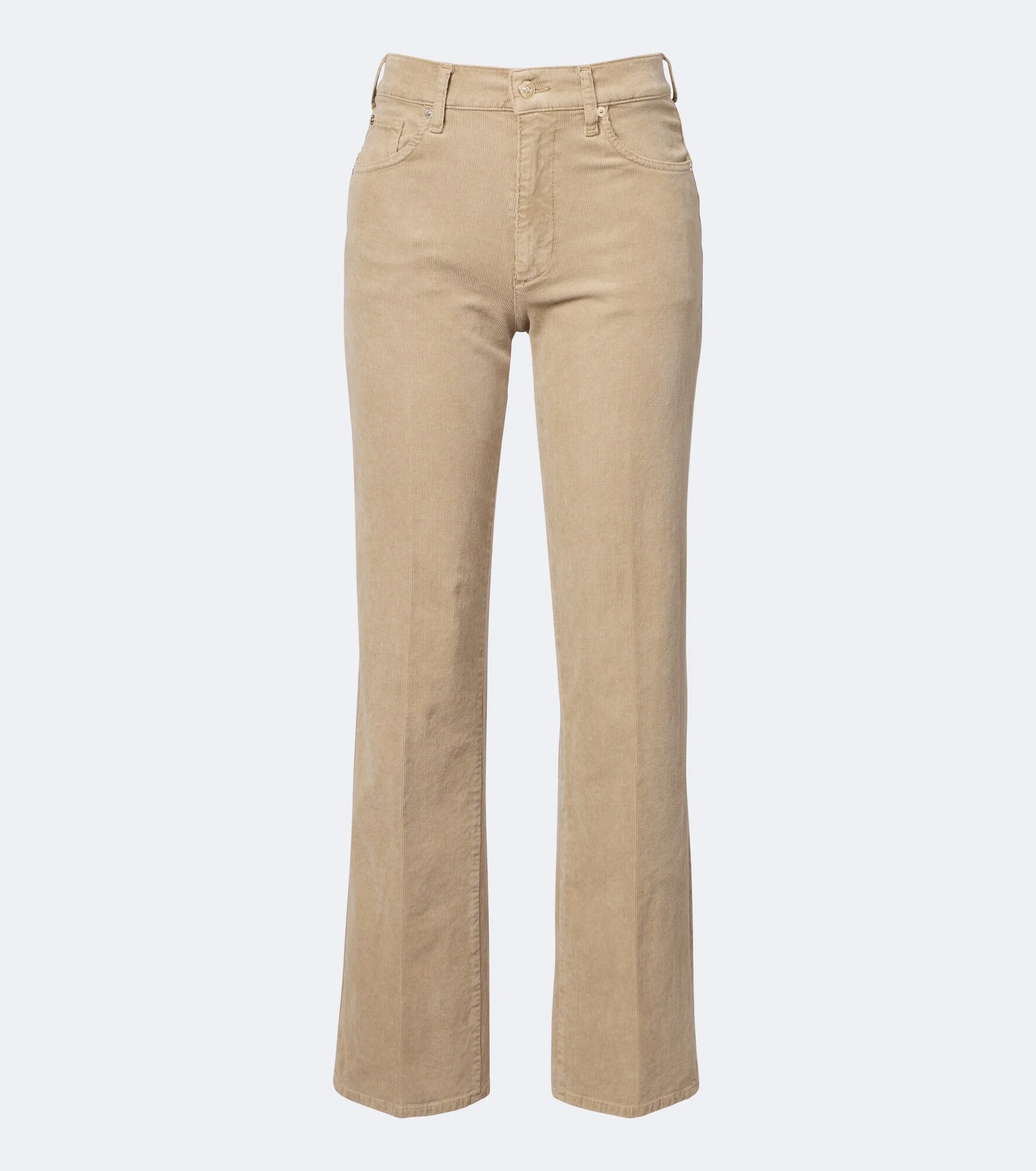 Stovepipe cotton-blend corduroy straight pants - 1