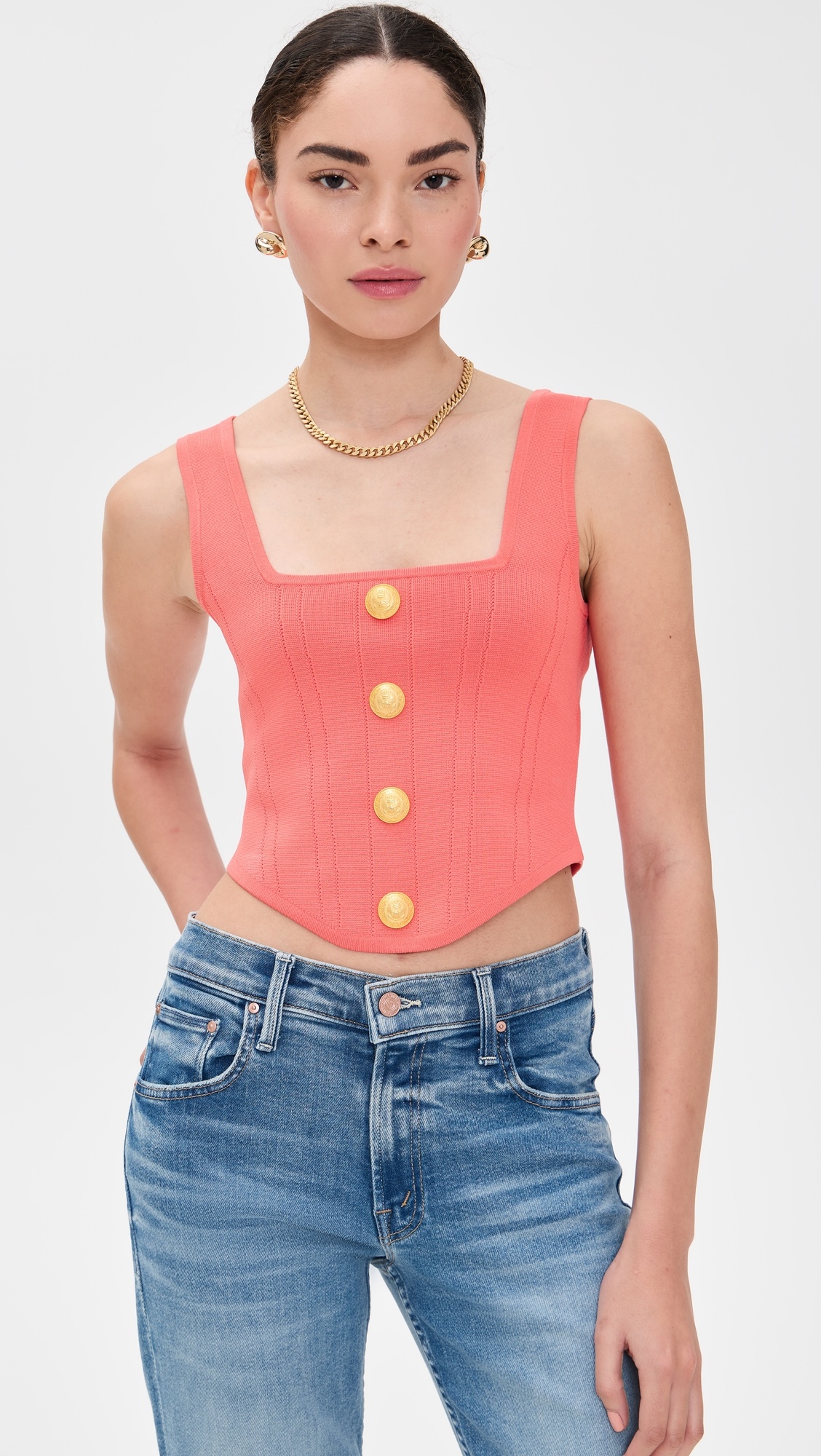 Saga Square Neck Knit Corset - 6