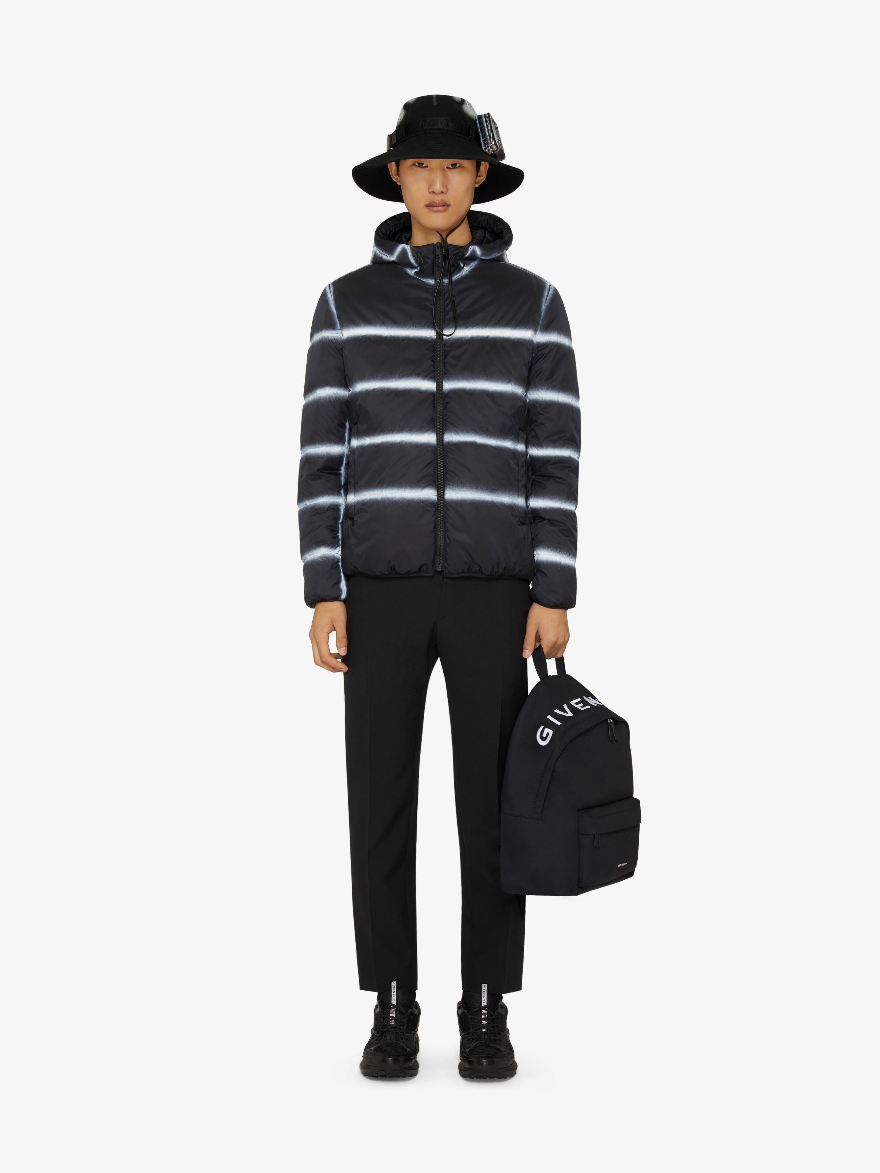 LIGHT PUFFER JACKET WITH GIVENCHY TAG EFFECT WEBBING - 2