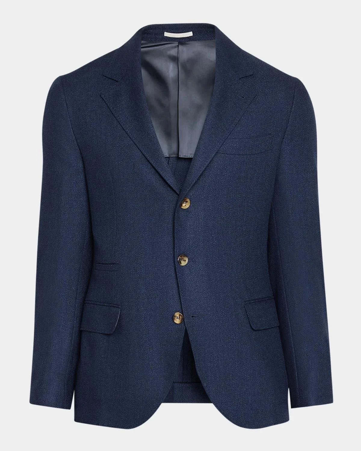 Men's Wool Flap Pocket Single-Breasted Suit Jacket - 1