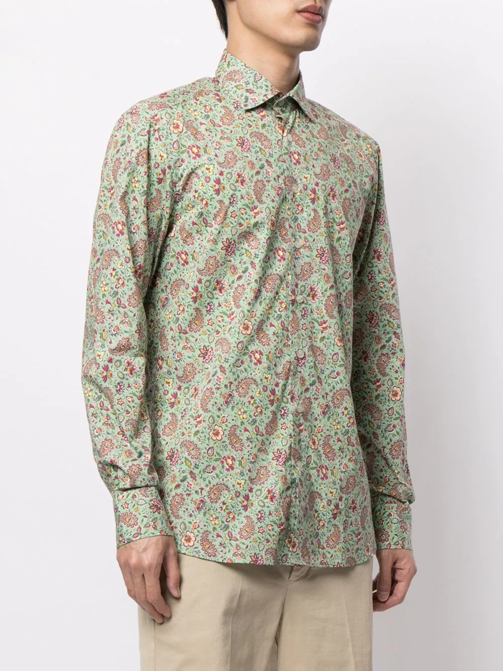 paisley print cotton shirt - 3