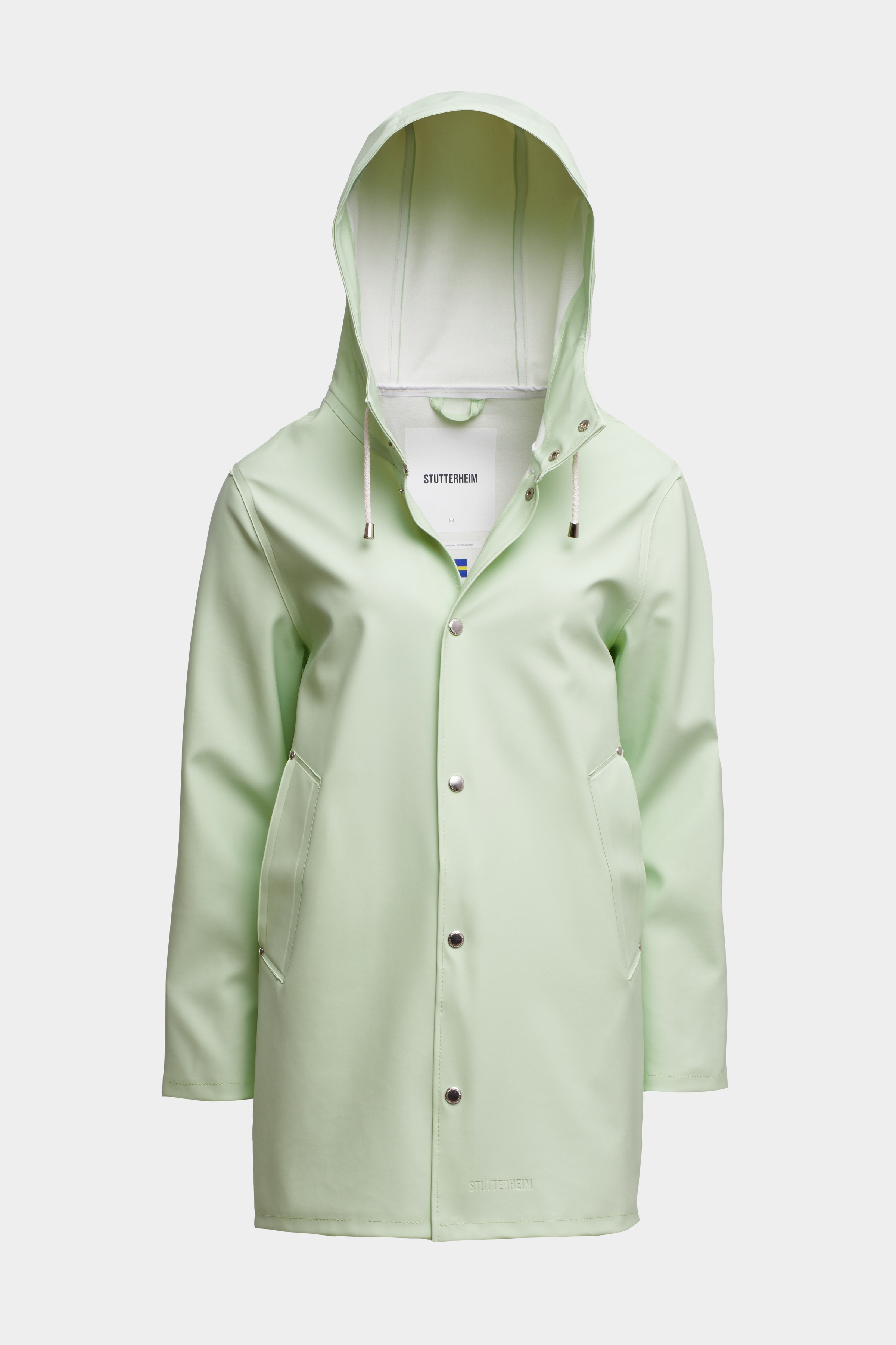Stockholm Raincoat Seafoam Green - 1