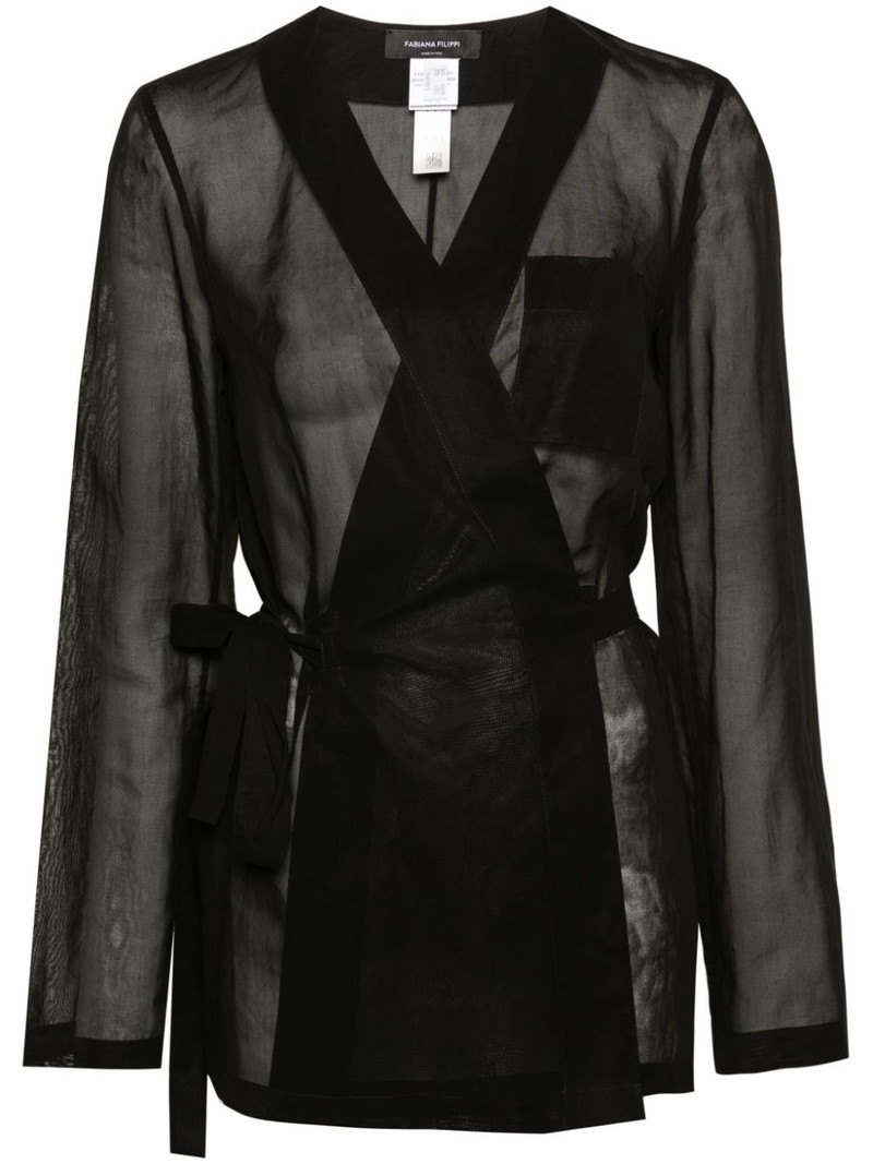 moire wrap shirt 1