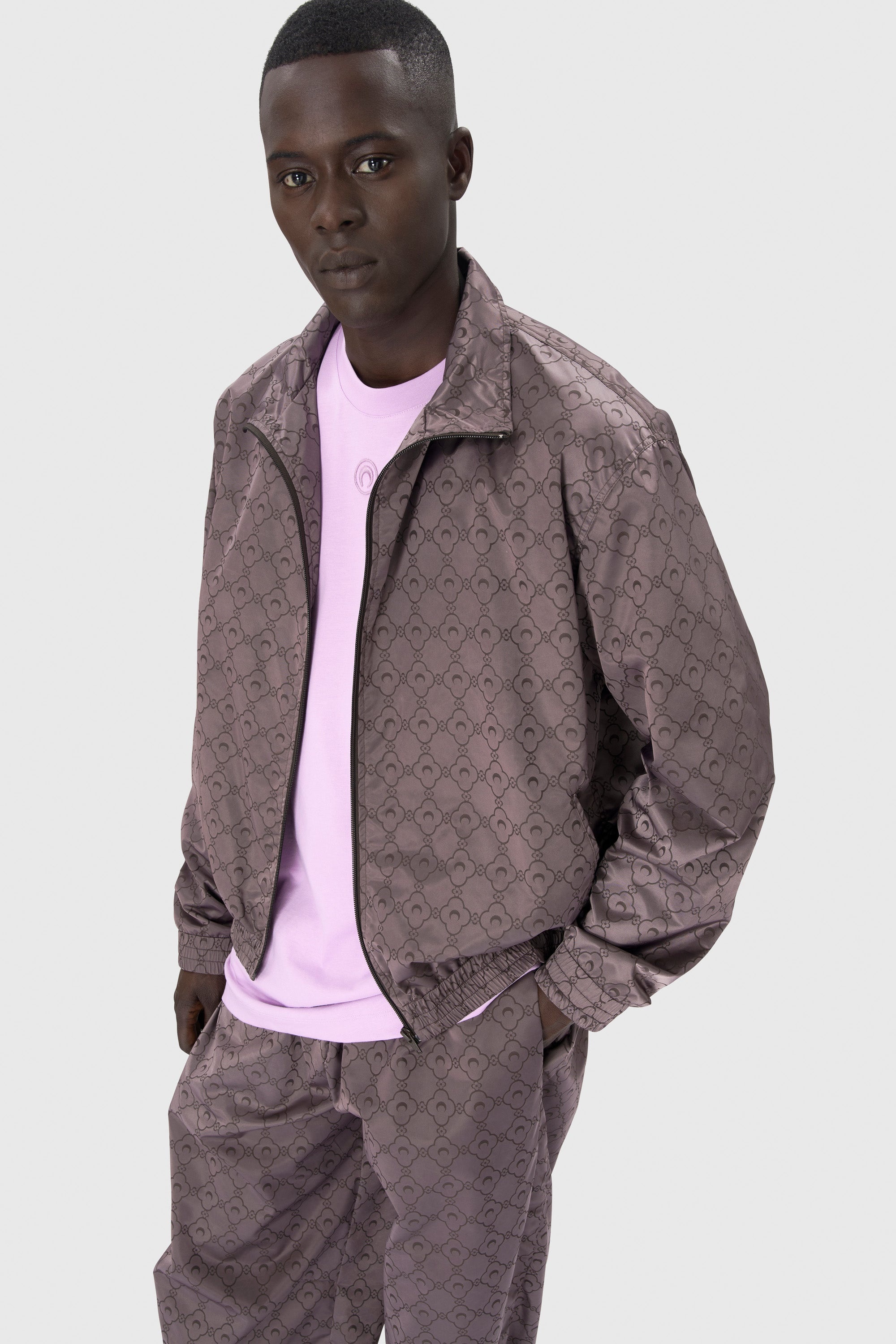 Recycled Jacquard Nylon Track Jacket - 5