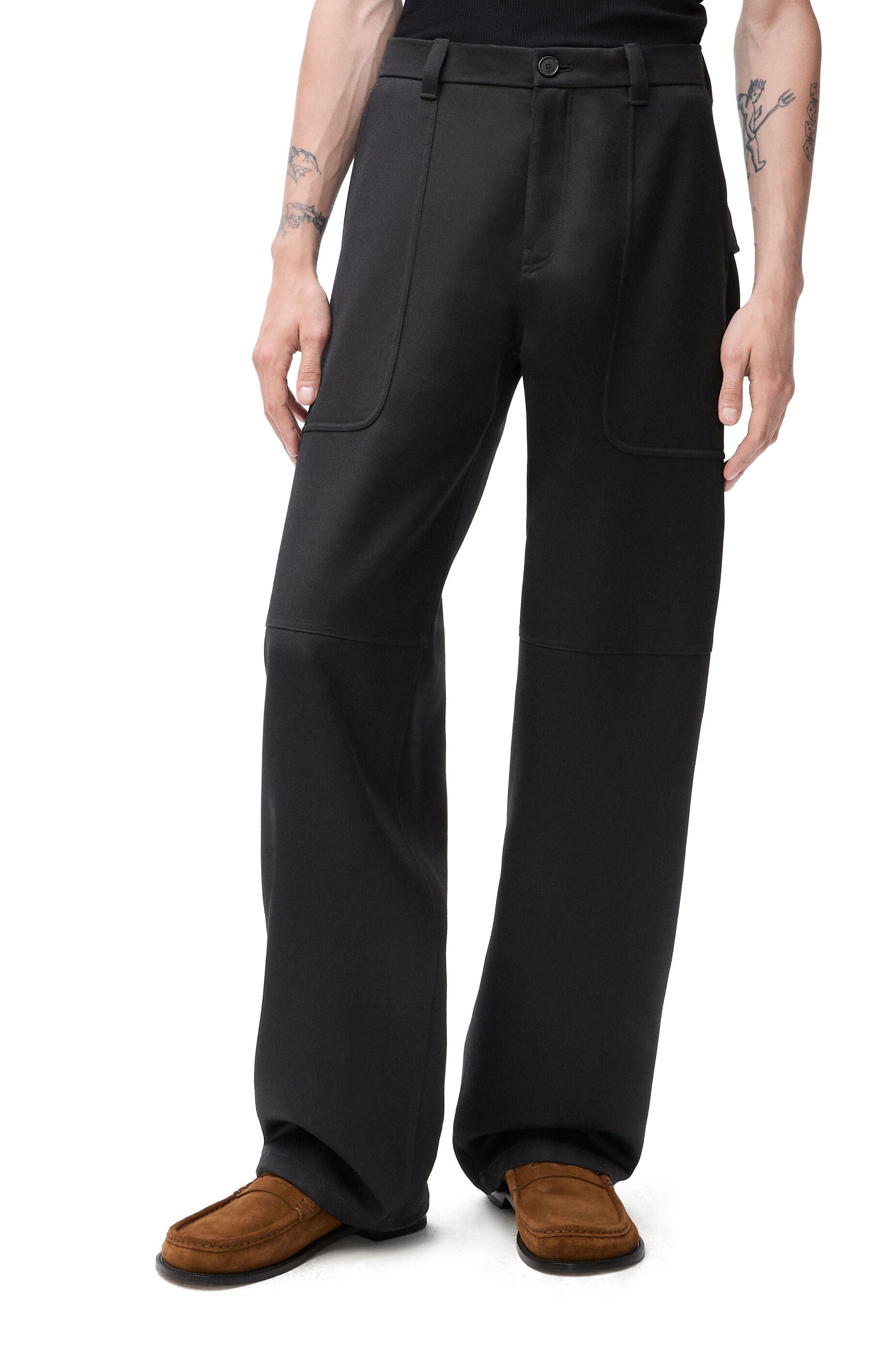 Cargo trousers in wool - 3