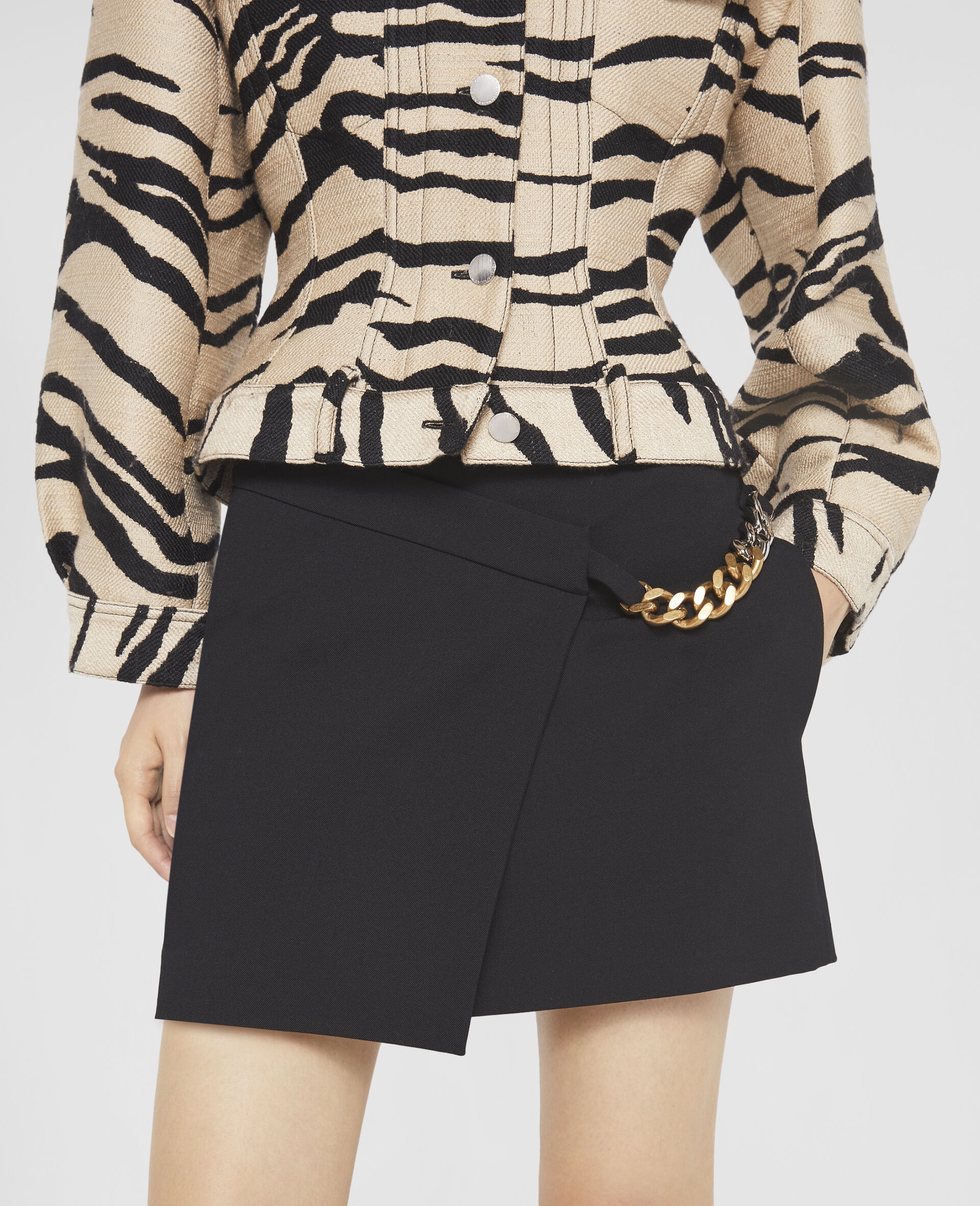 Falabella Chain Wrap Mini Skirt - 4