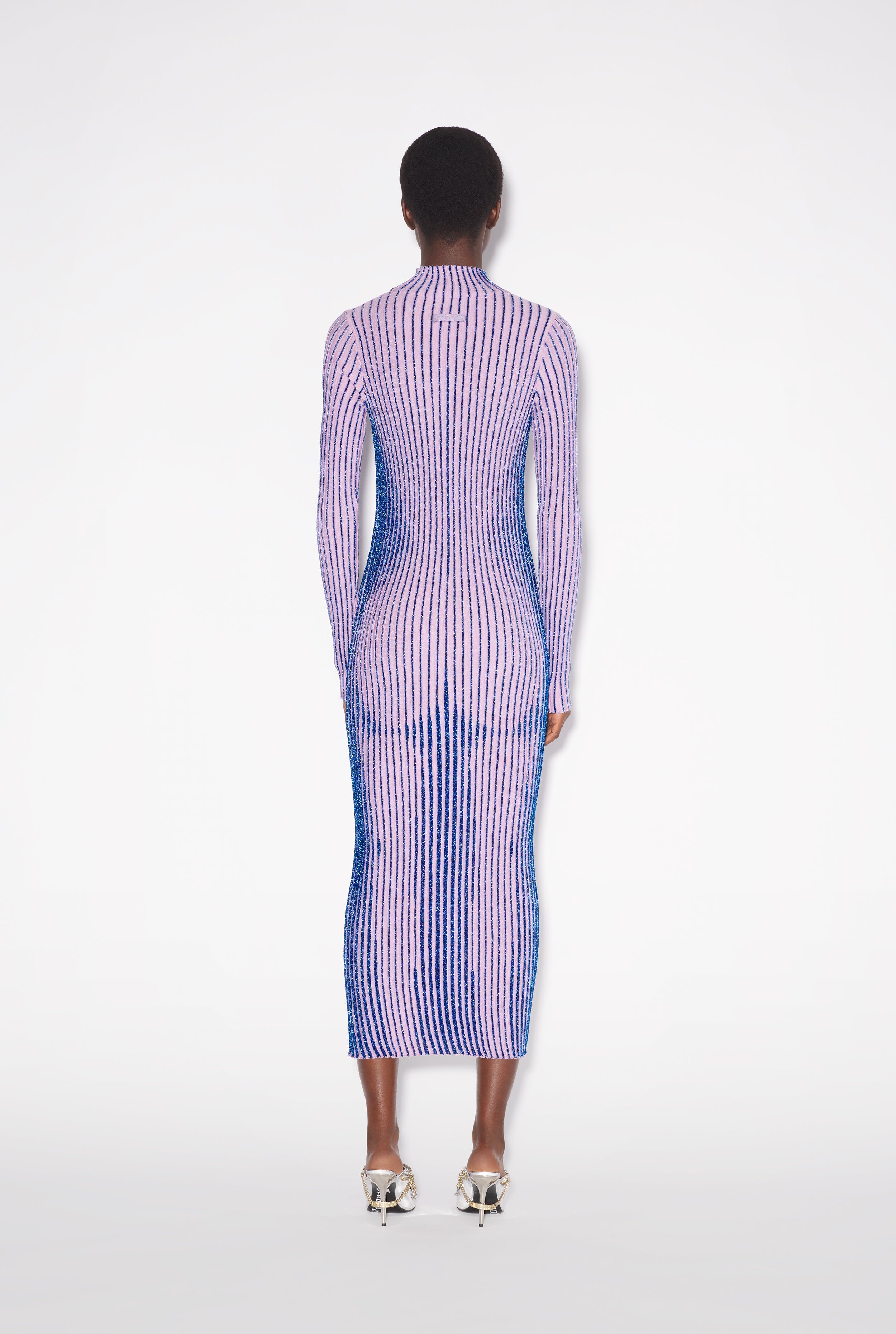 THE PINK LUREX TROMPE L’OEIL DRESS - 2