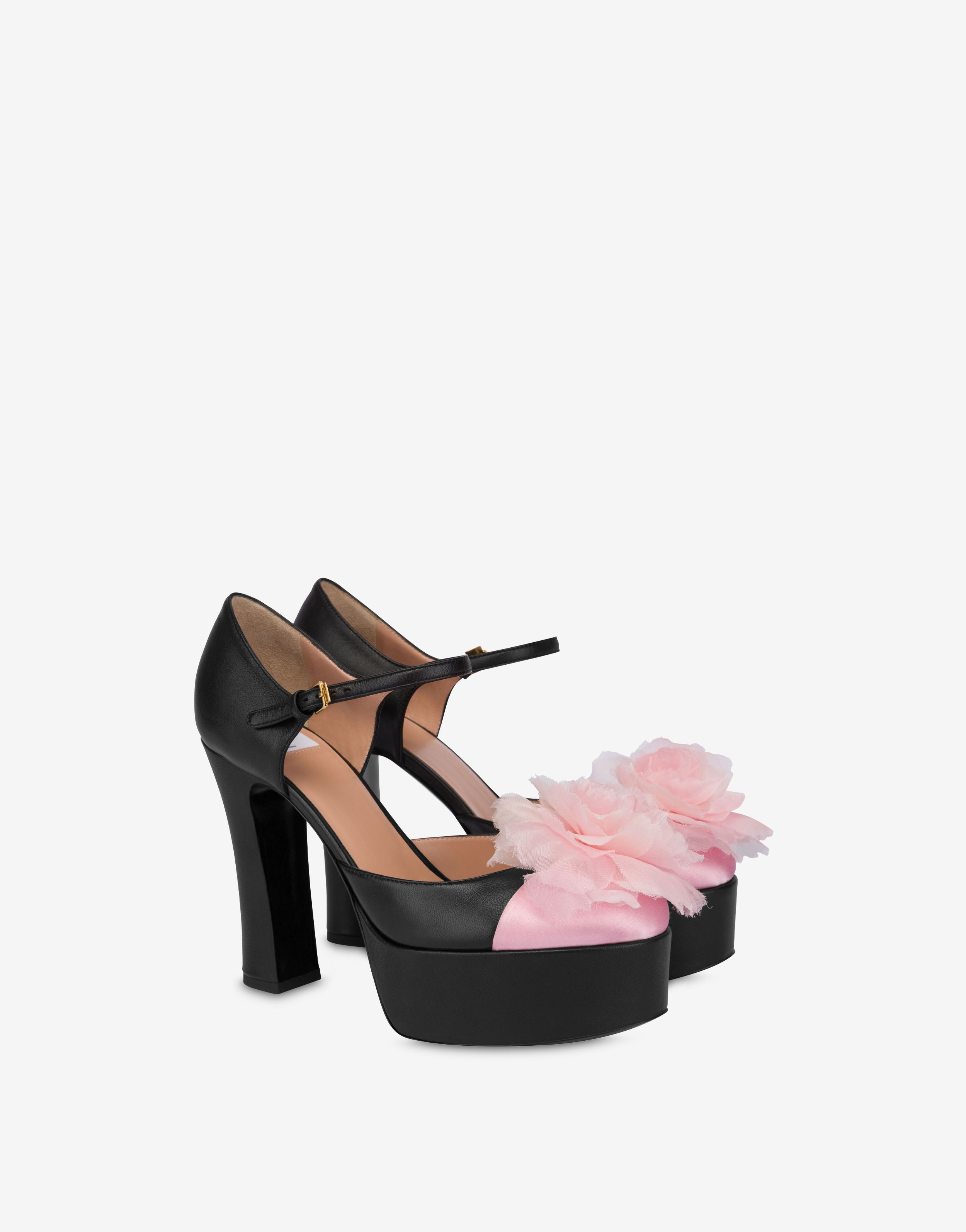 FLOWER DETAIL PLATFORM SANDALS - 1