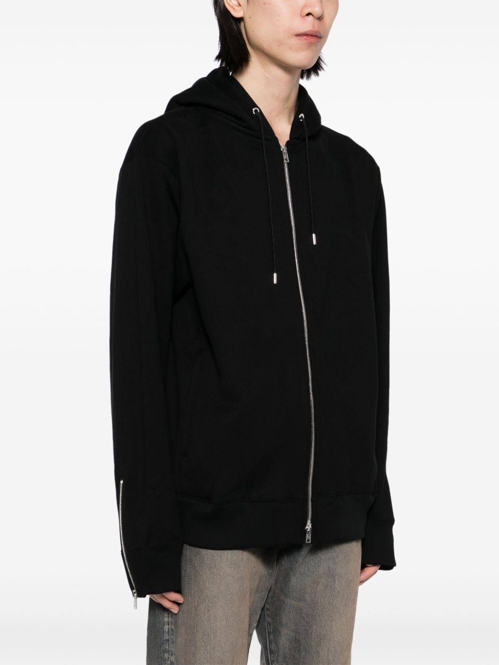 bead-embellished hoodie - 3