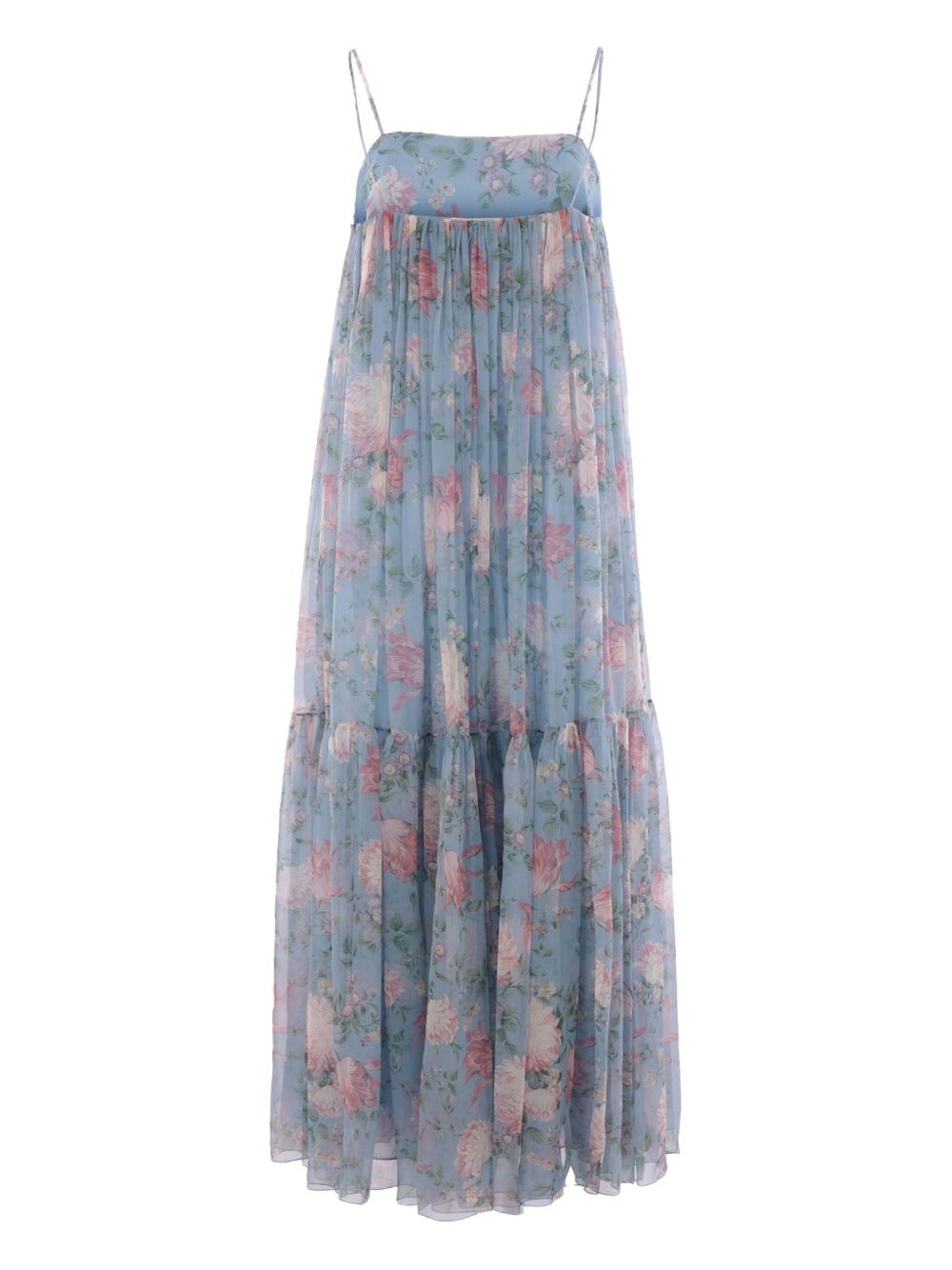 sleeveless silk maxi dress - 2