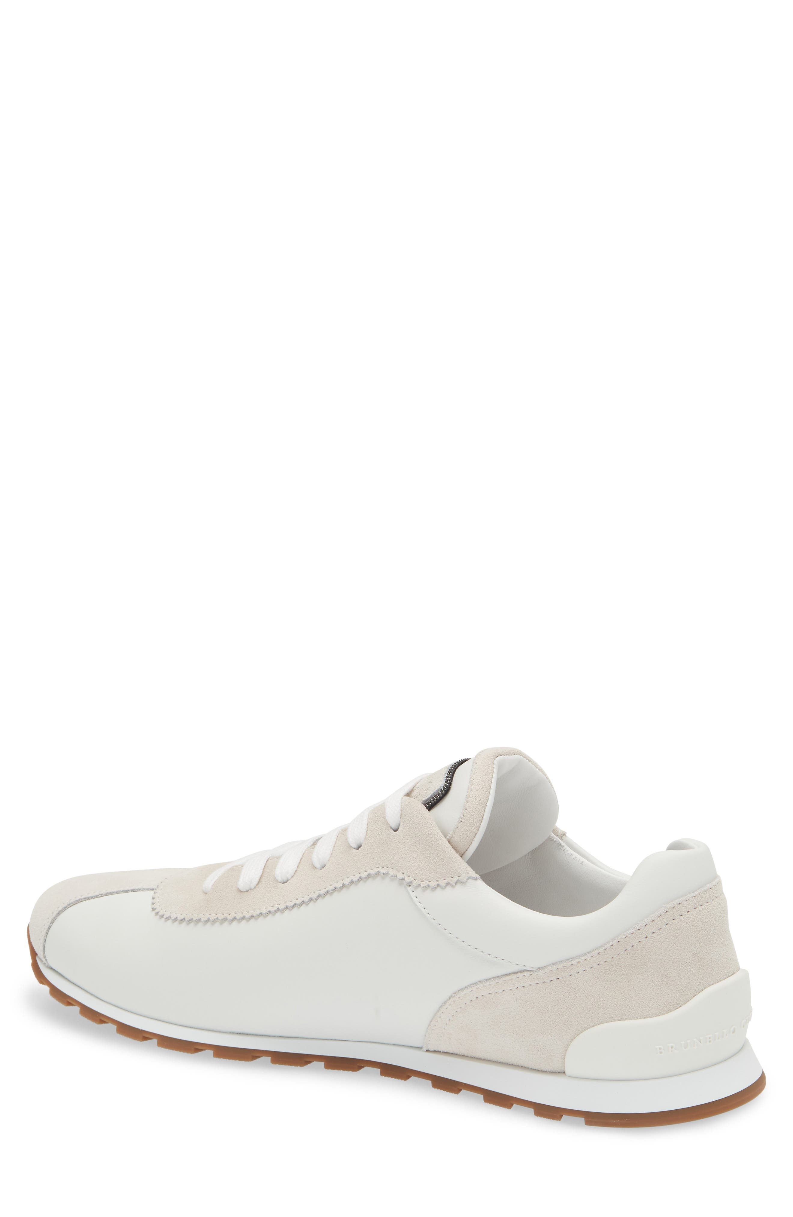 Brunello Cucinelli Low Runner Sneaker in C159 Bianco at Nordstrom - 2