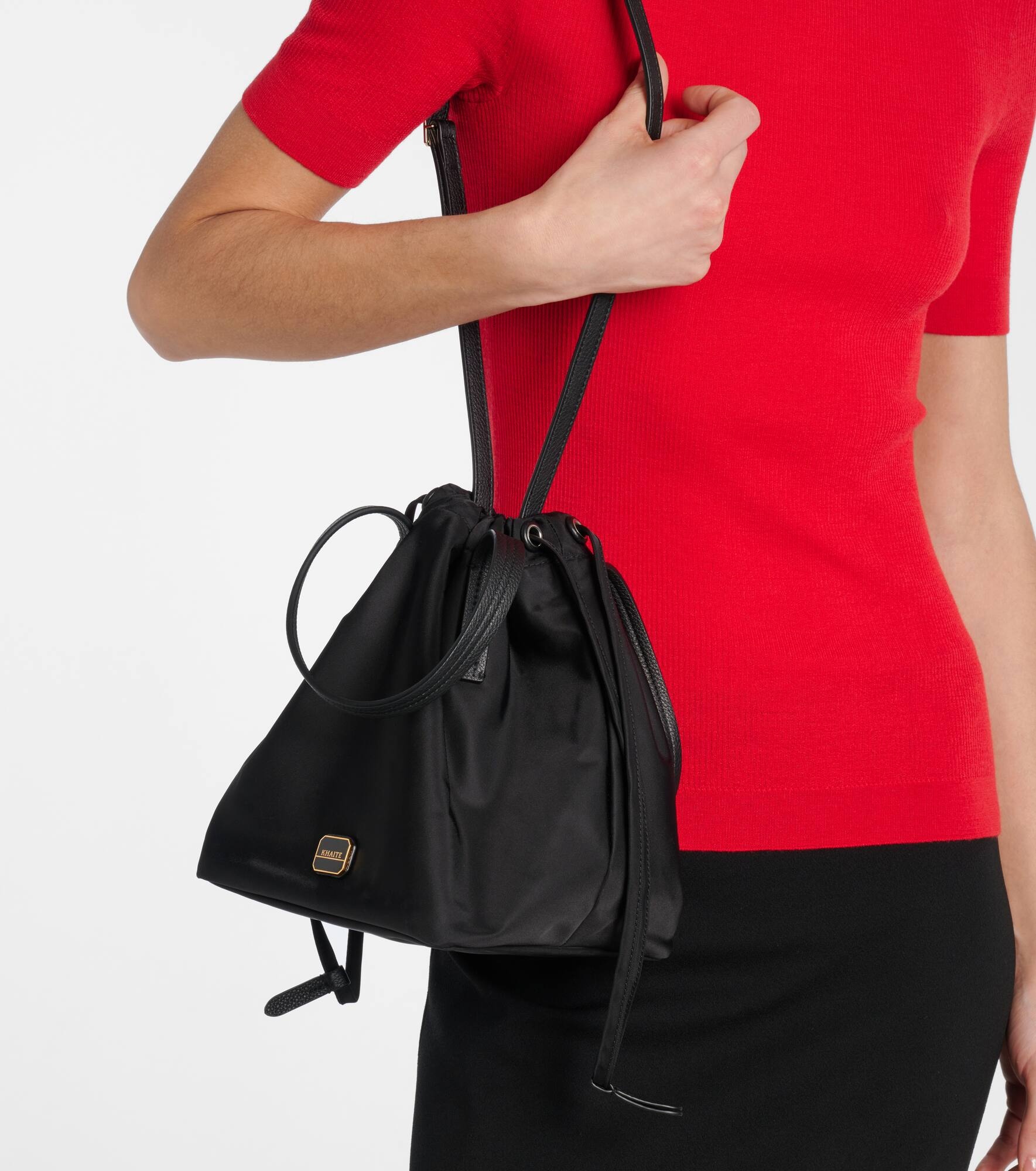 Rory Medium leather-trimmed bucket bag - 7