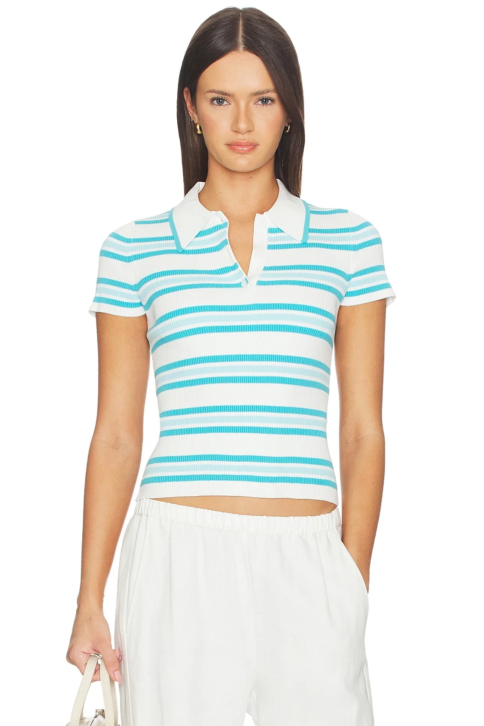 Luka Striped Cotton Polo - 1