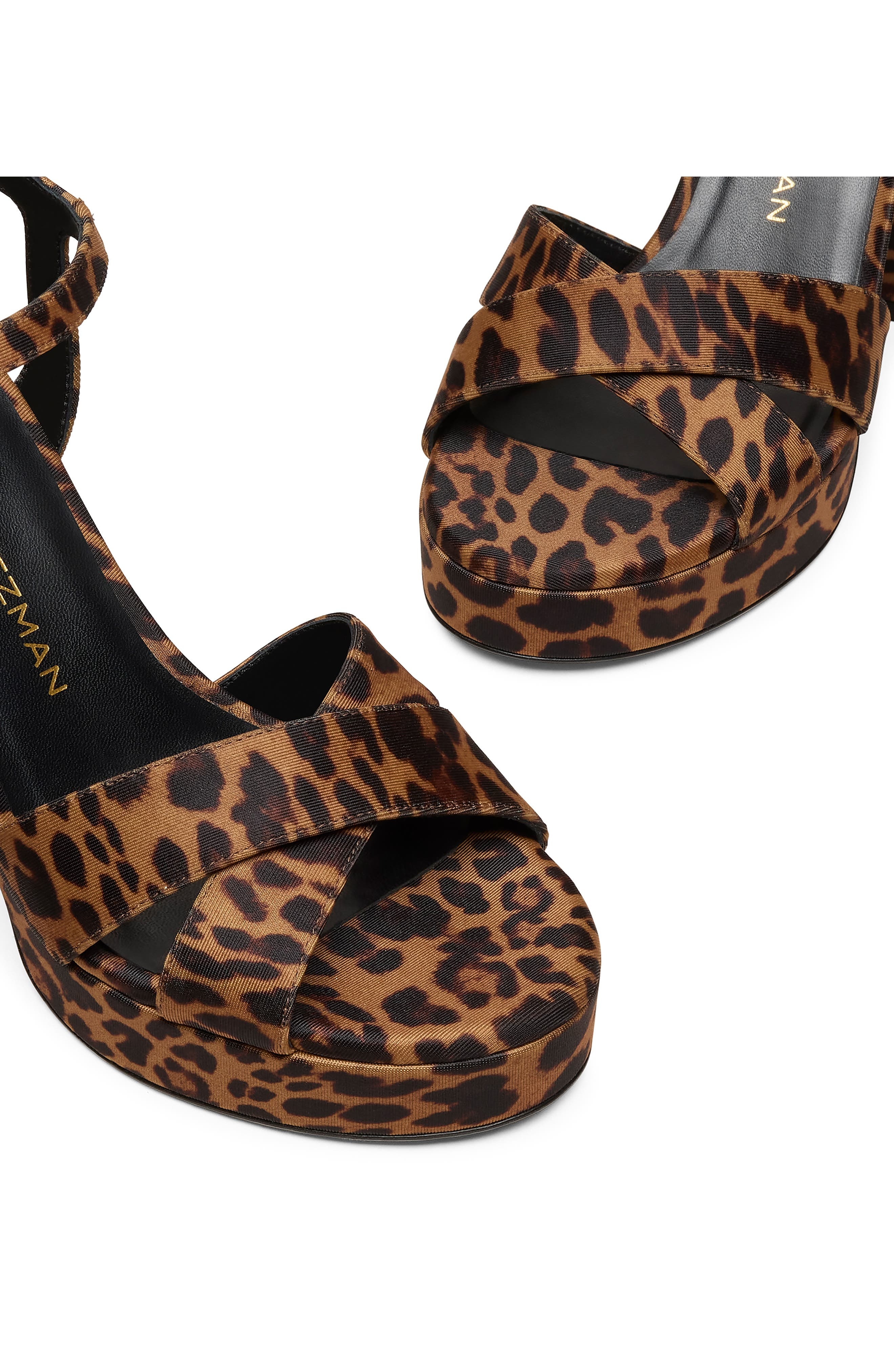 Stuart Weitzman Dayna Ankle Strap Platform Sandal in Classic at Nordstrom - 3