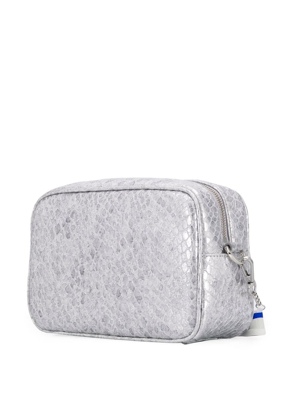 snake effect metallic crossbody bag - 3