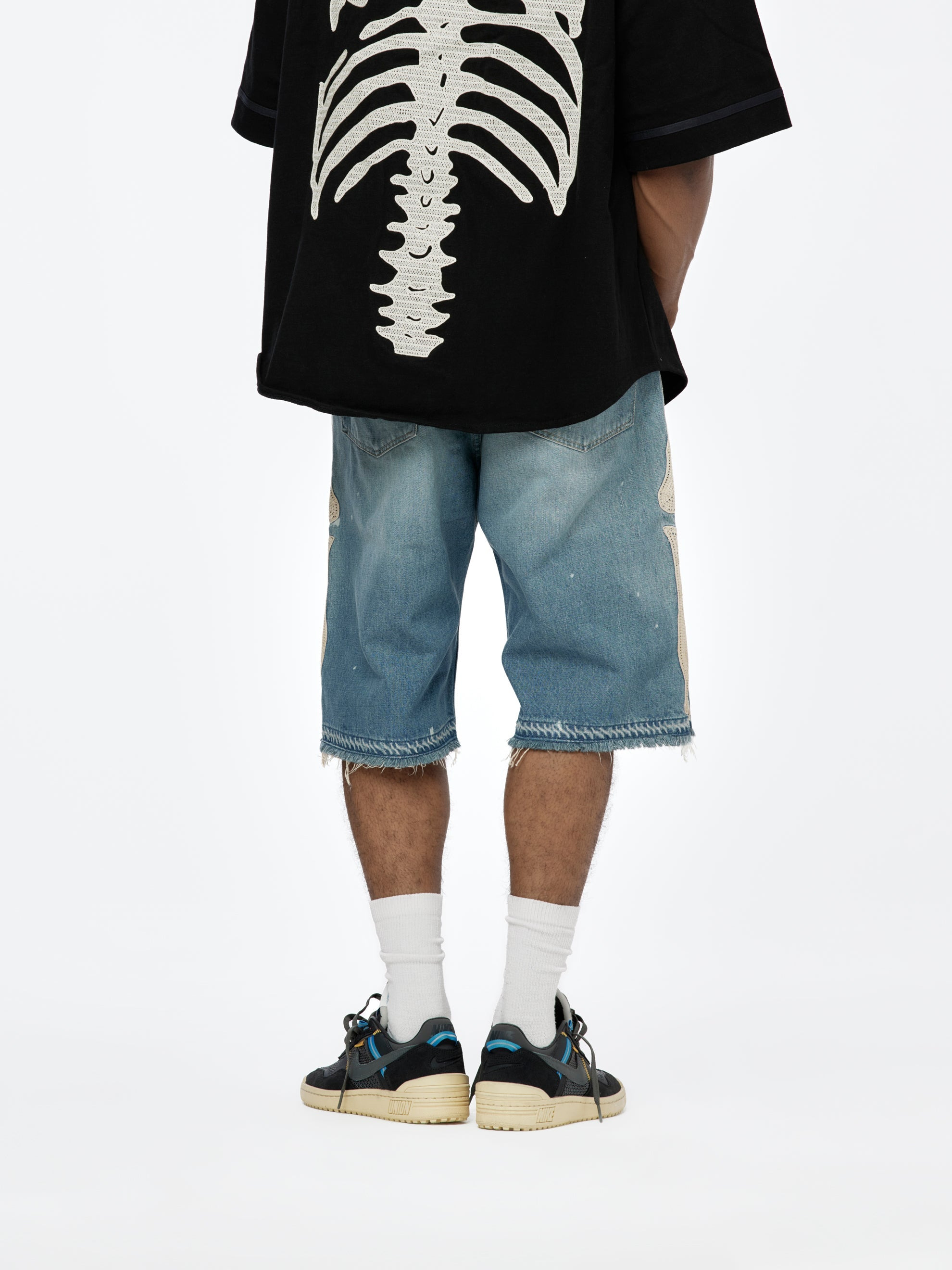14OZ DENIM BONE SHORTS - 2