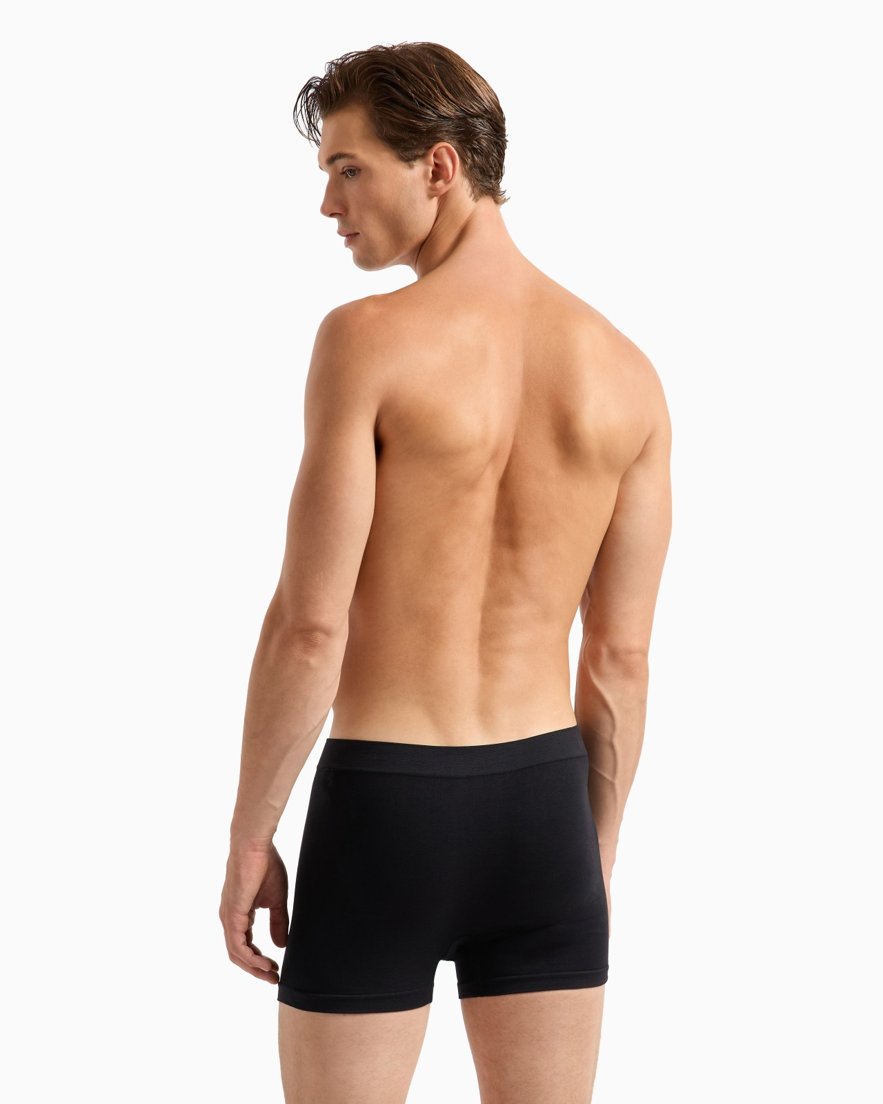 Seamless fabric boxer briefs with logo waistband - 3