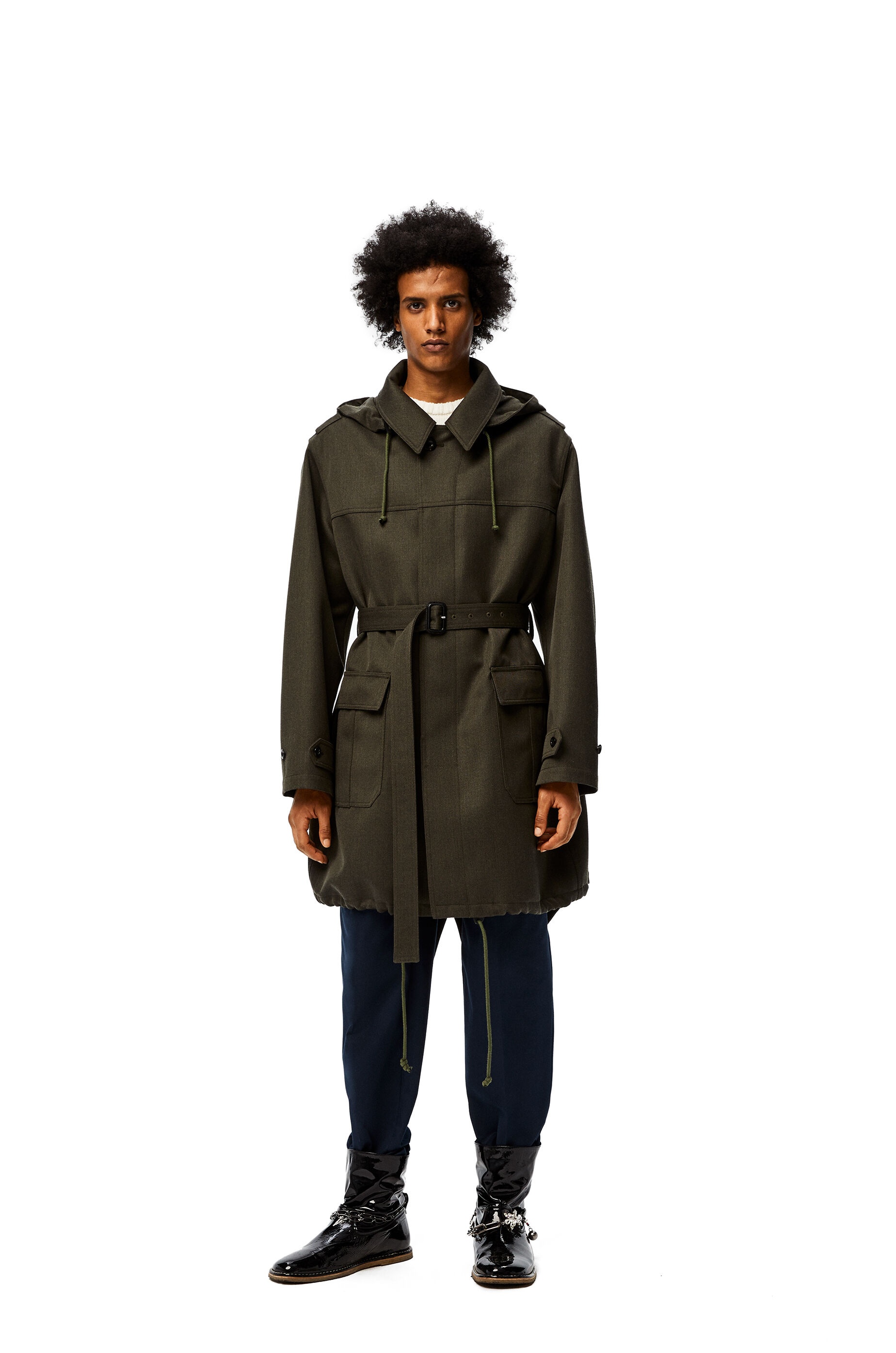 Long parka in wool - 2