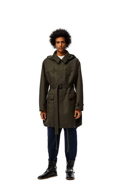 Loewe Long parka in wool outlook