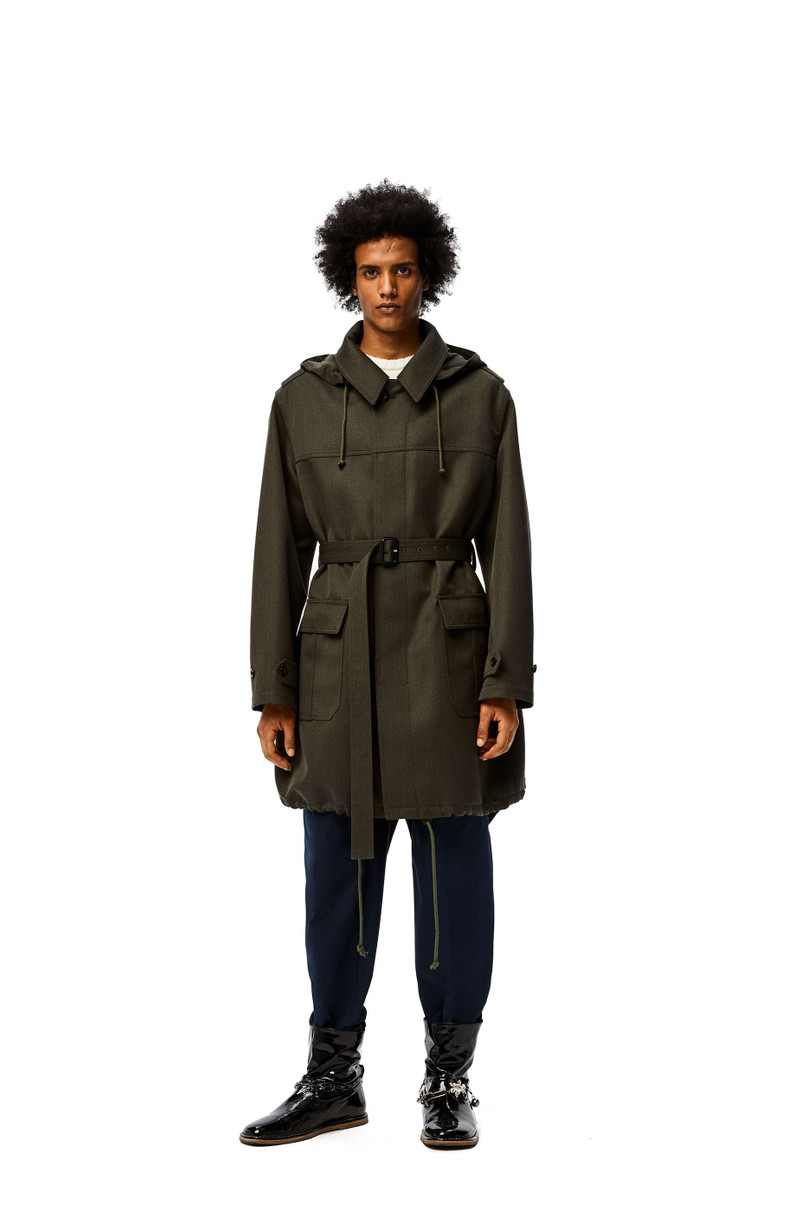 Loewe Long parka in wool outlook