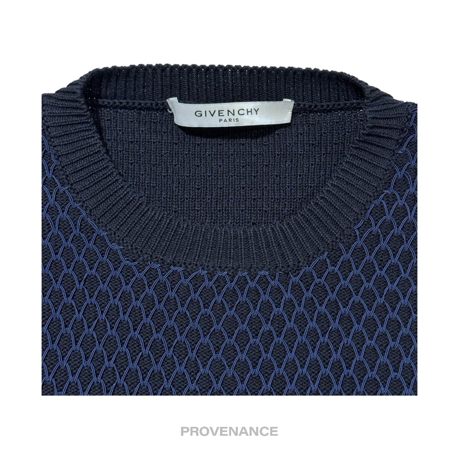 Givenchy Basketball Net Crewneck Sweater - Navy Blue XS - 3