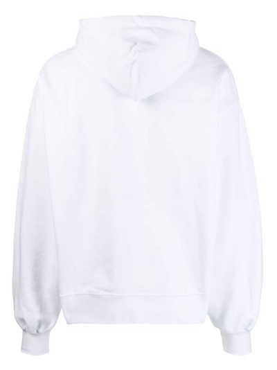 GCDS logo-print cotton hoodie outlook