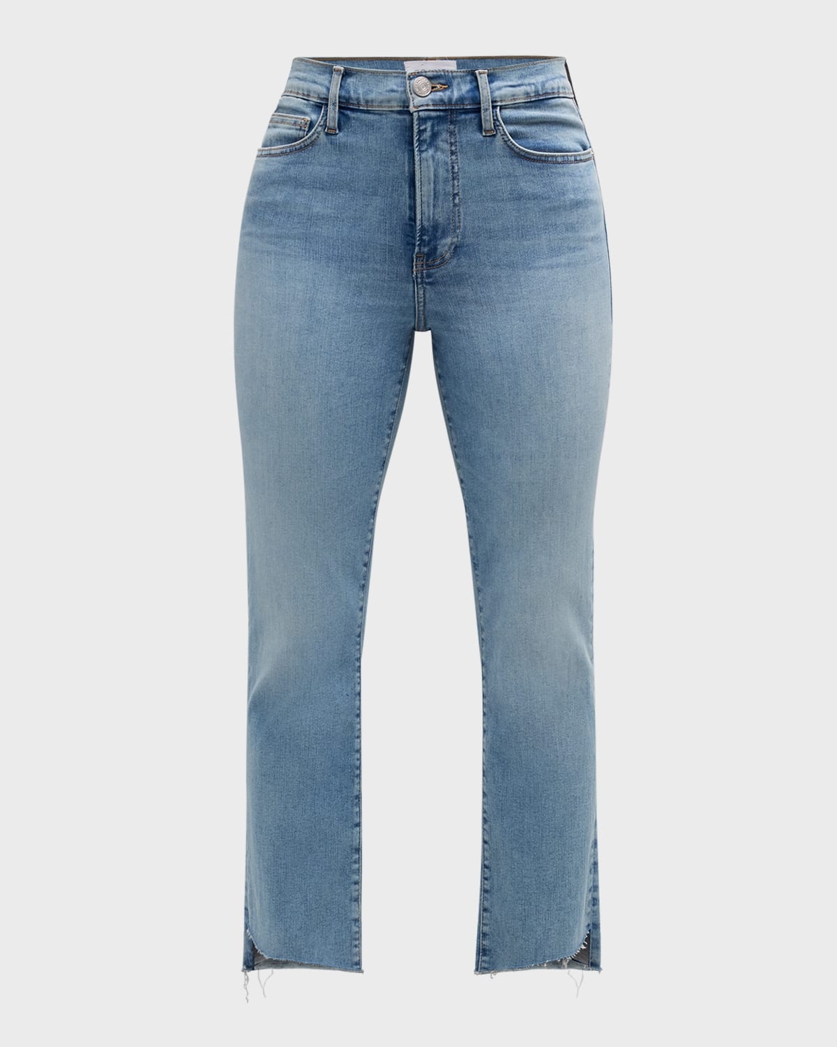 Le High Straight Cascade Hem Jeans - 1
