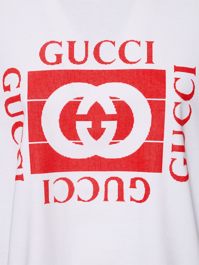 Gucci Interlocking G print cotton t-shir - 4