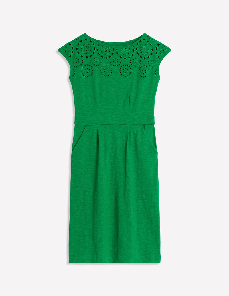 Florrie Broderie Dress-Rich Emerald 1