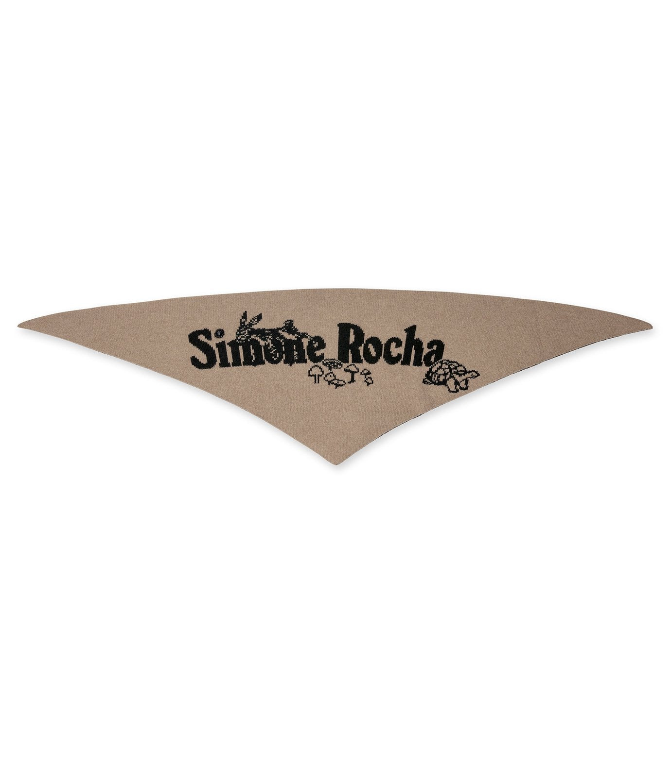 Graphic Logo Knit Neckerchief - 1