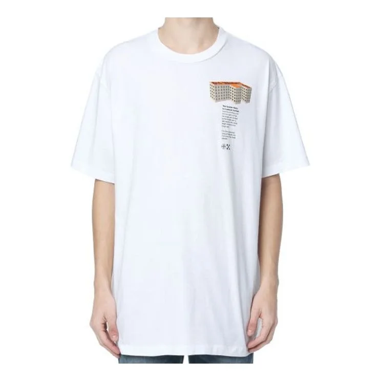 Off-White SS20 Rationalism Print Short-Sleeved Oversized OMAA038R201850070188 - 1