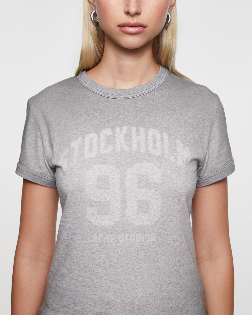 T-Shirt Logo Washed Stockholm 96  Grey - 5