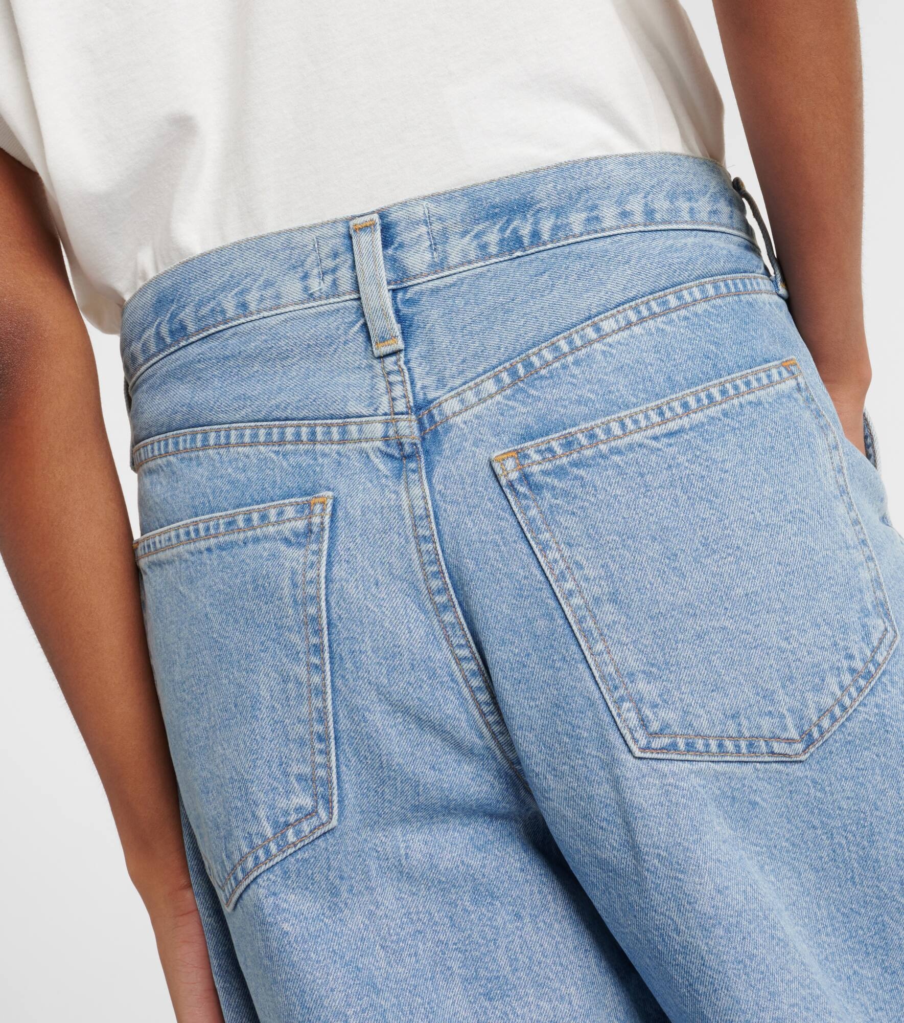 Ellis mid-rise denim Bermuda shorts - 5