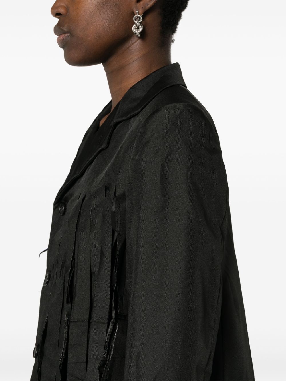 fringe-detail blazer - 5