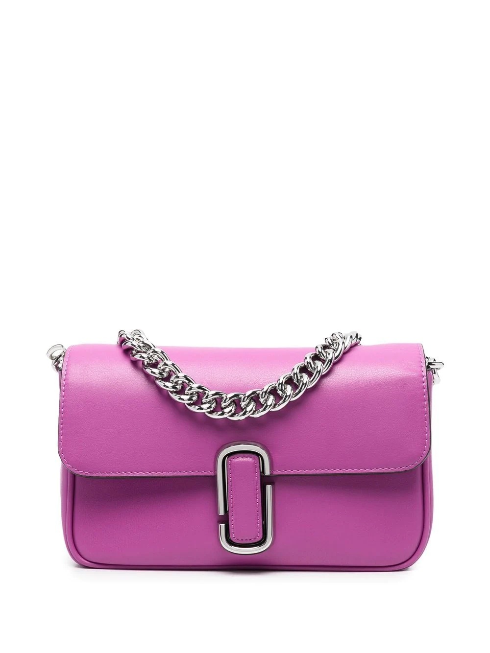 logo-plaque shoulder bag - 1
