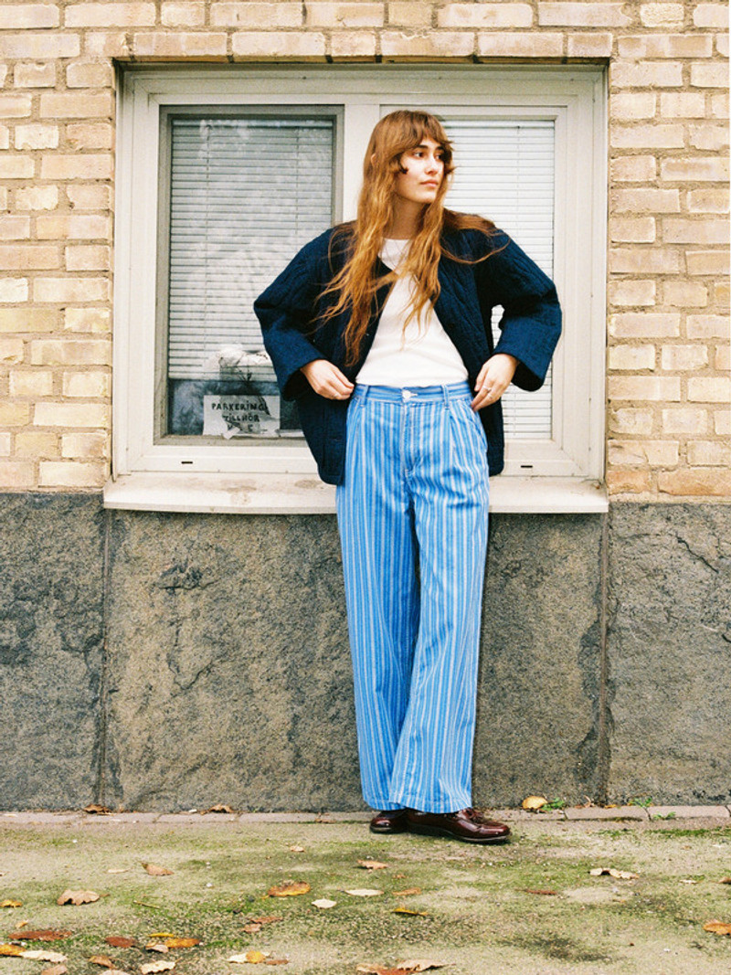 Nudie Jeans Gullan Pants Striped outlook