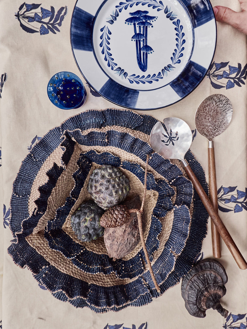 Orpua Placemat in Blue Set of 2 4