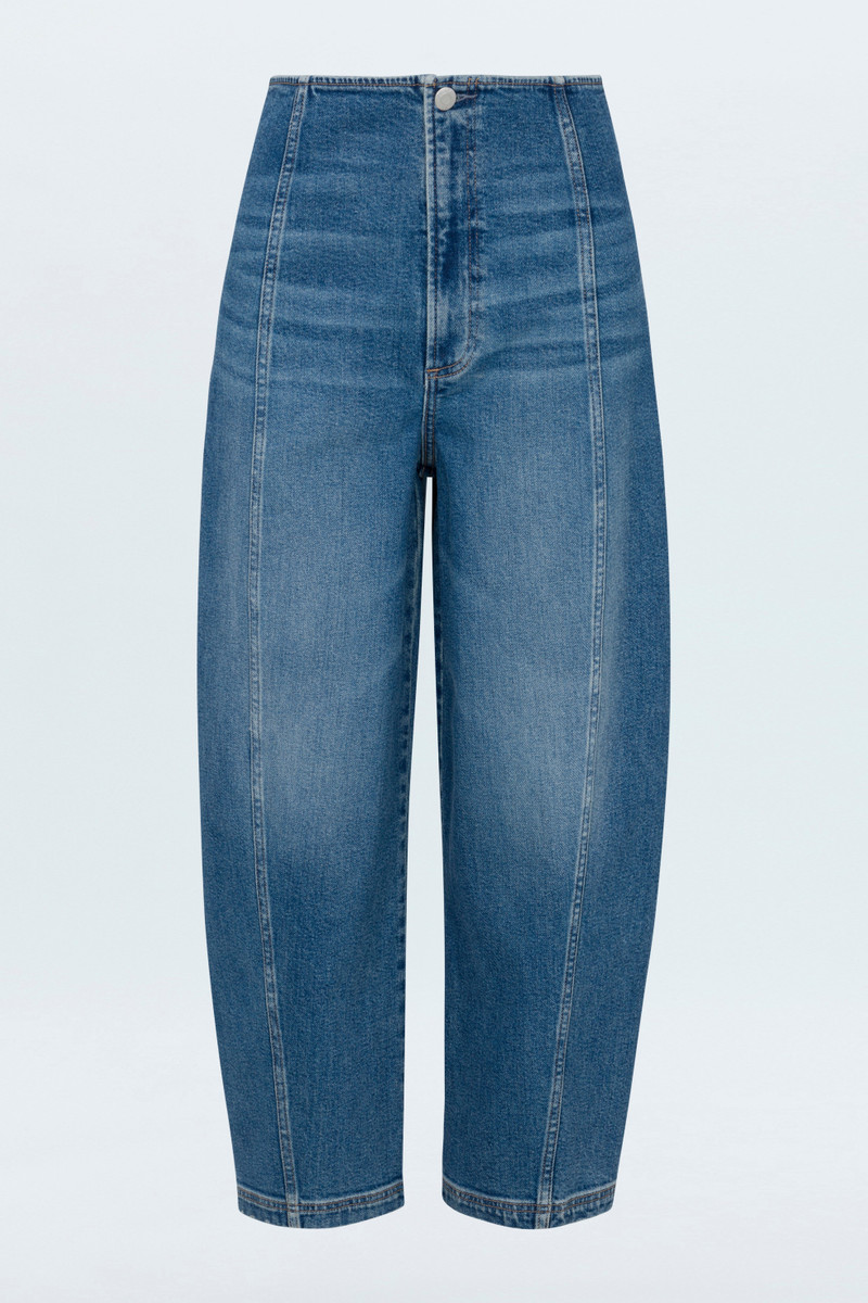 BLAIR HIGH RISE SEAMED BARREL JEAN - SOHO 1