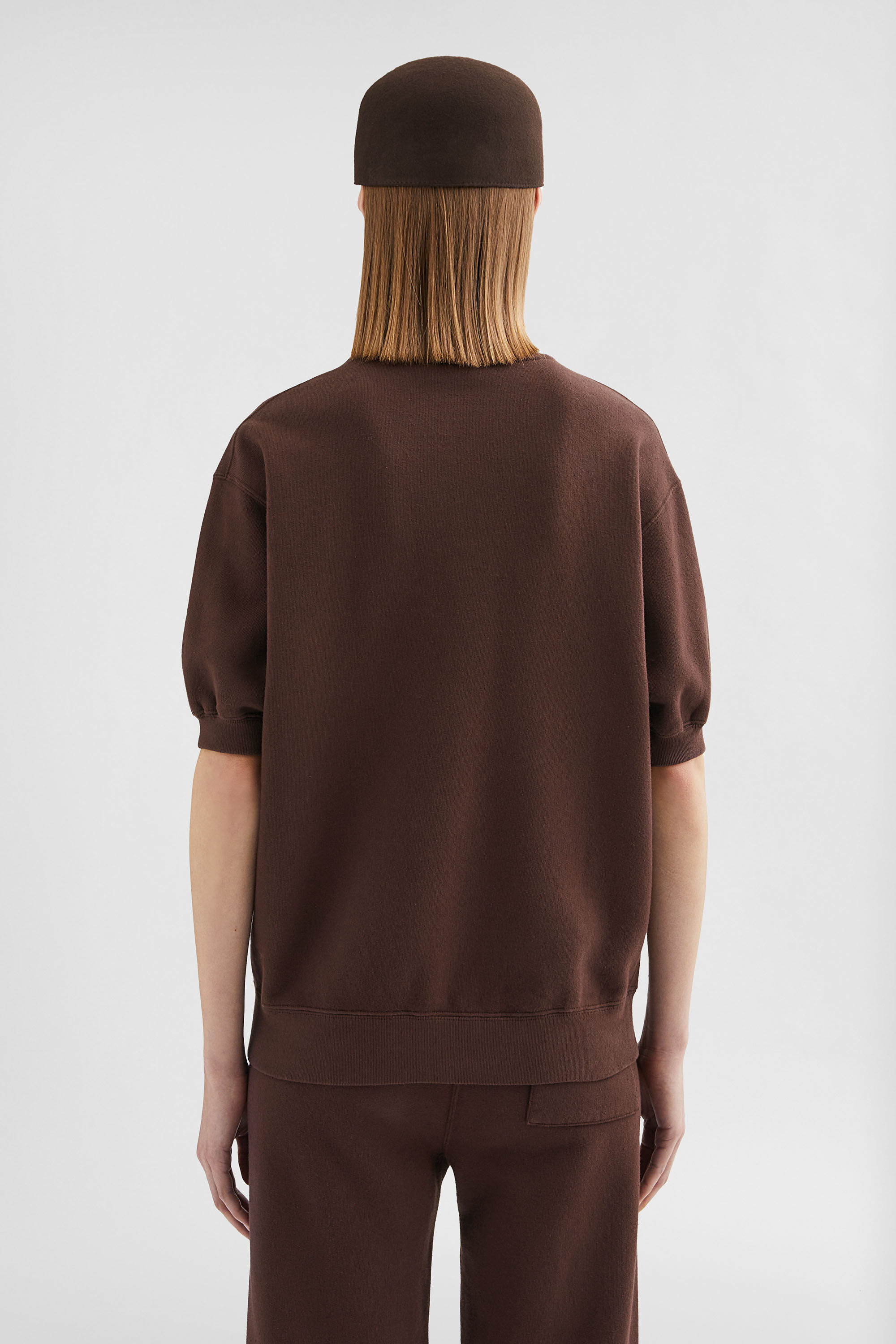 Cotton Terry Crew-Neck T-Shirt - 4