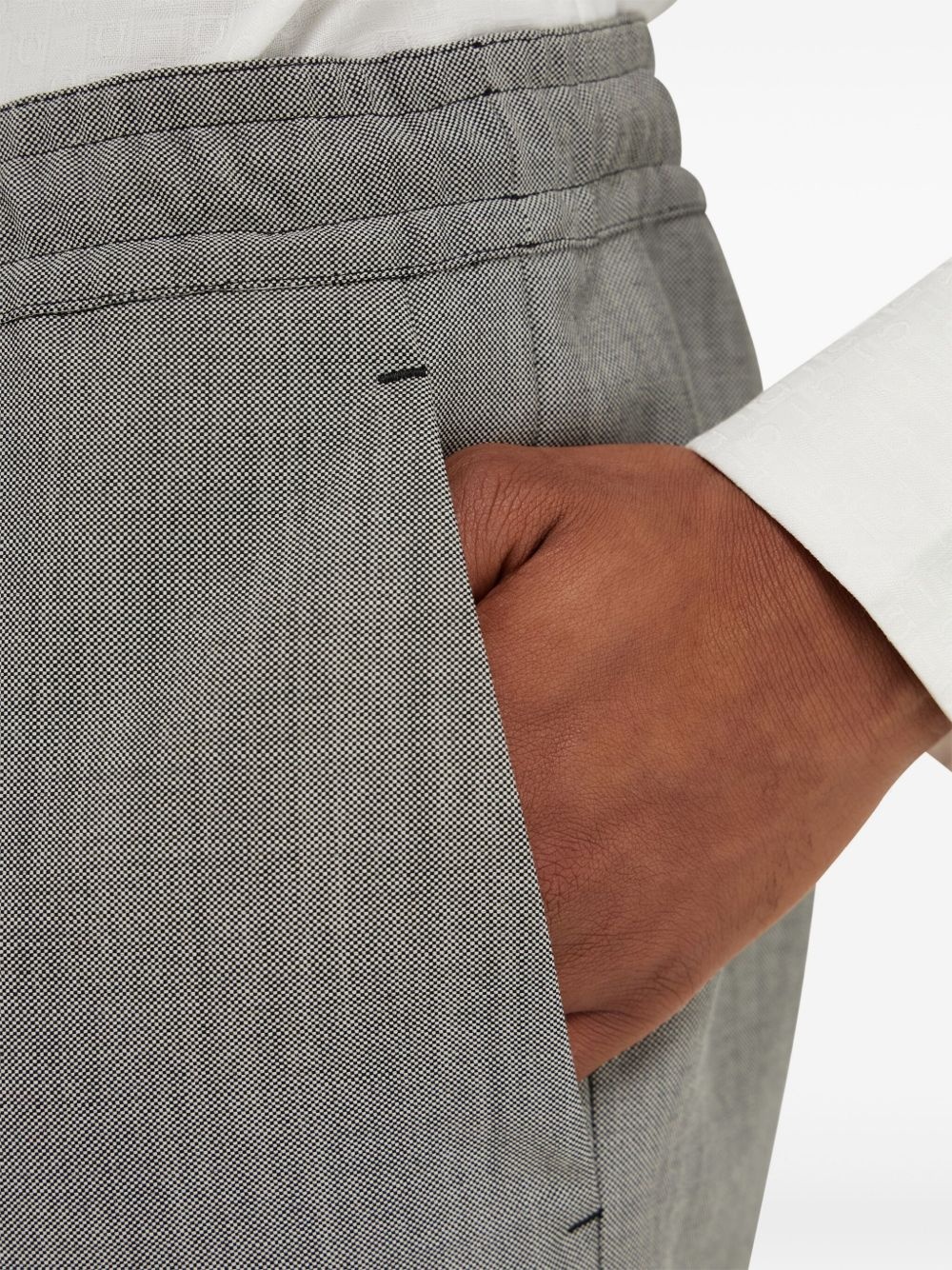 drawstring-waist trousers - 6
