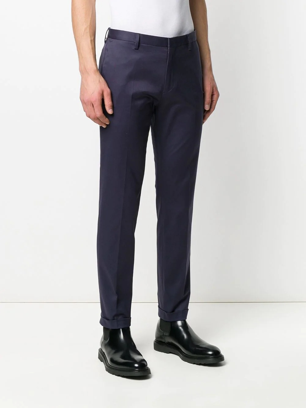 tapered leg tailored trousers - 3