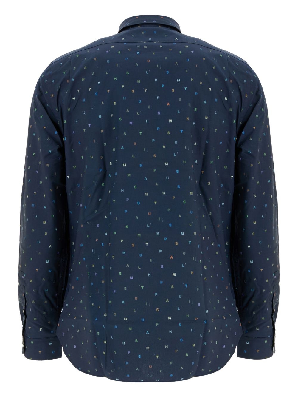letter-print shirt - 2