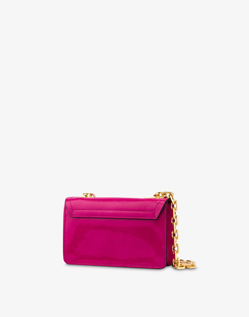 PATENT LEATHER MINI M SHOULDER BAG 2