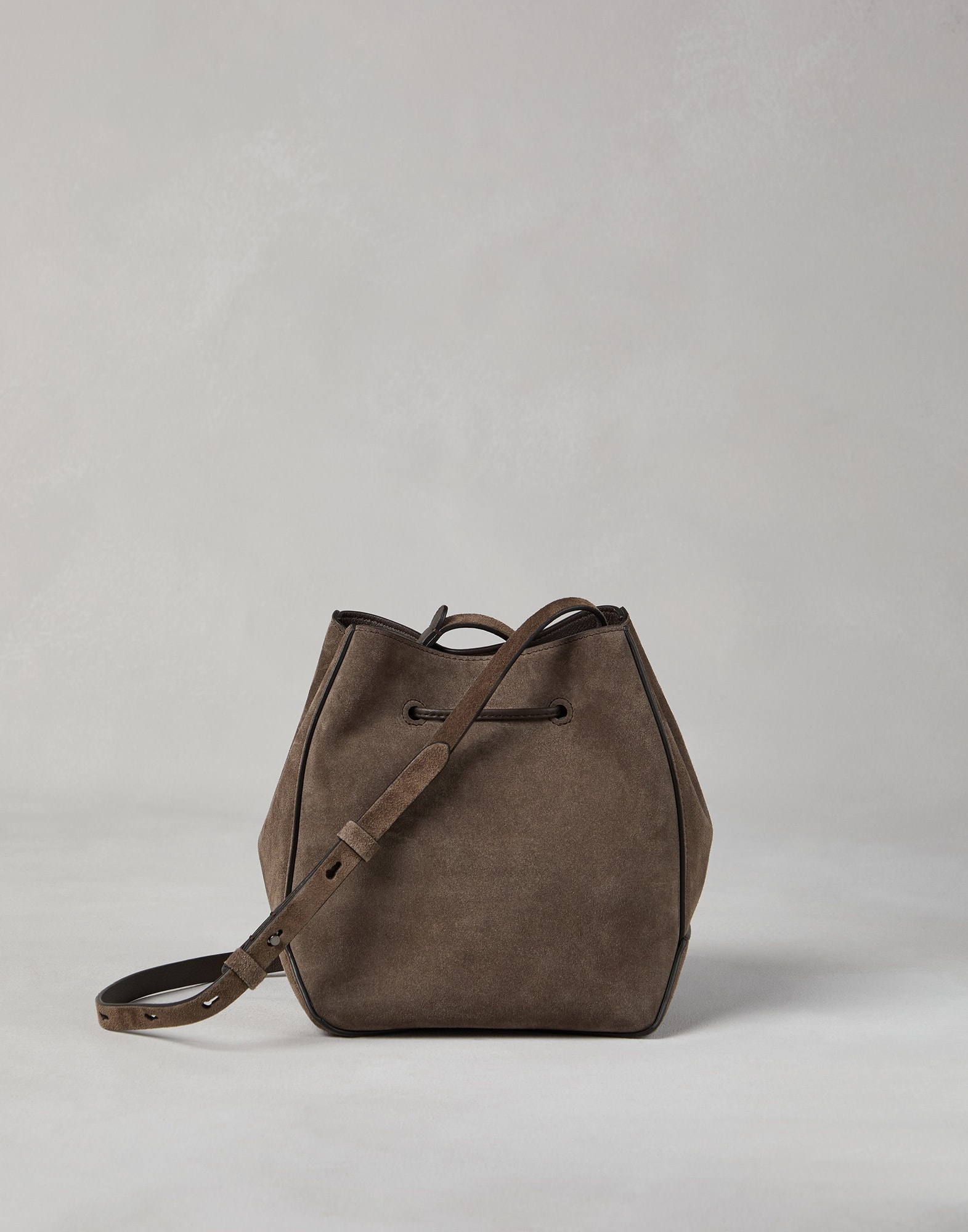 BC Duo small bucket bag in suede with monili - 2