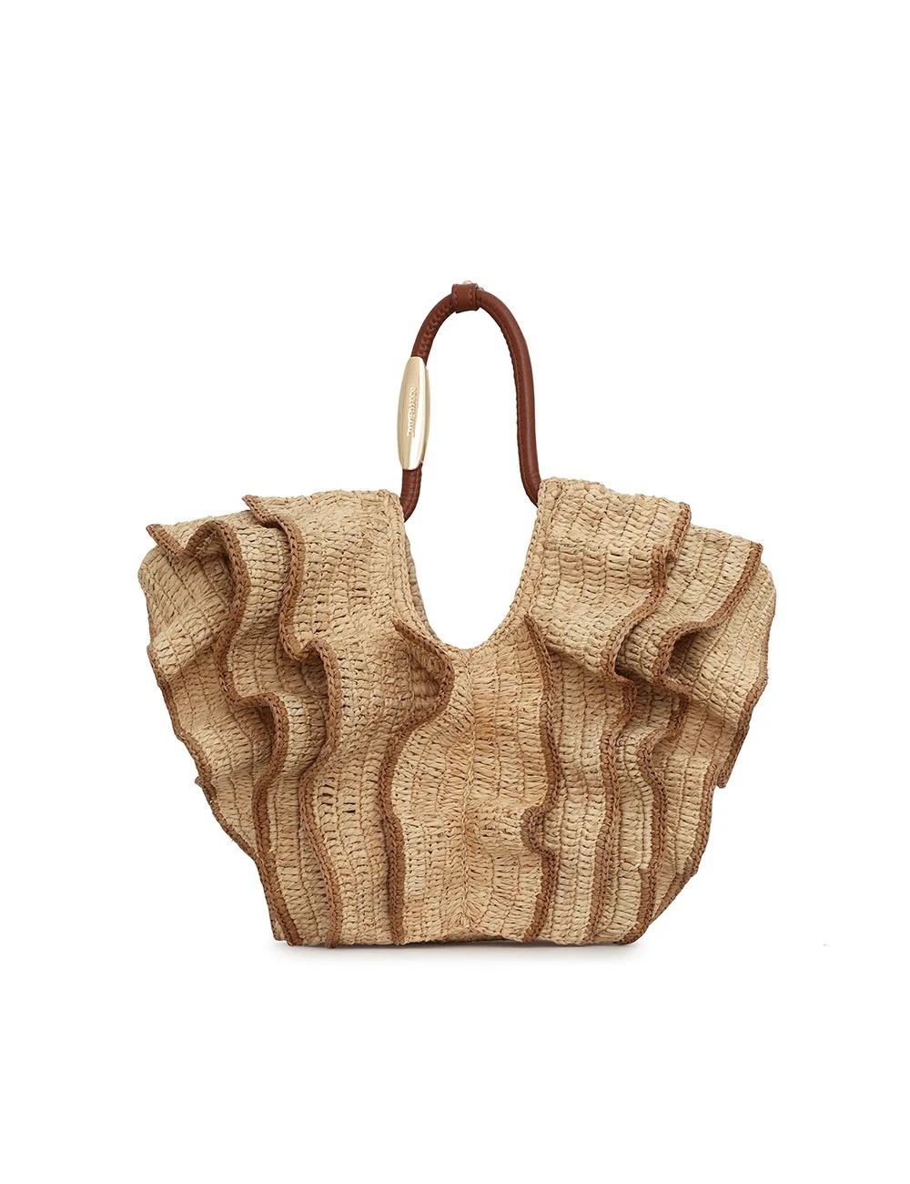 GOLDENTIME SMALL RUFFLE TOTE - 1