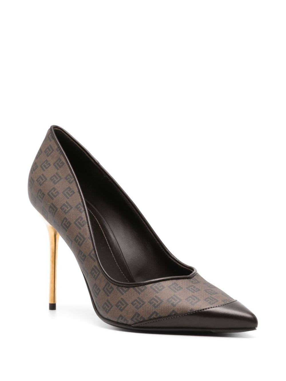 100mm monogrammed pumps - 2