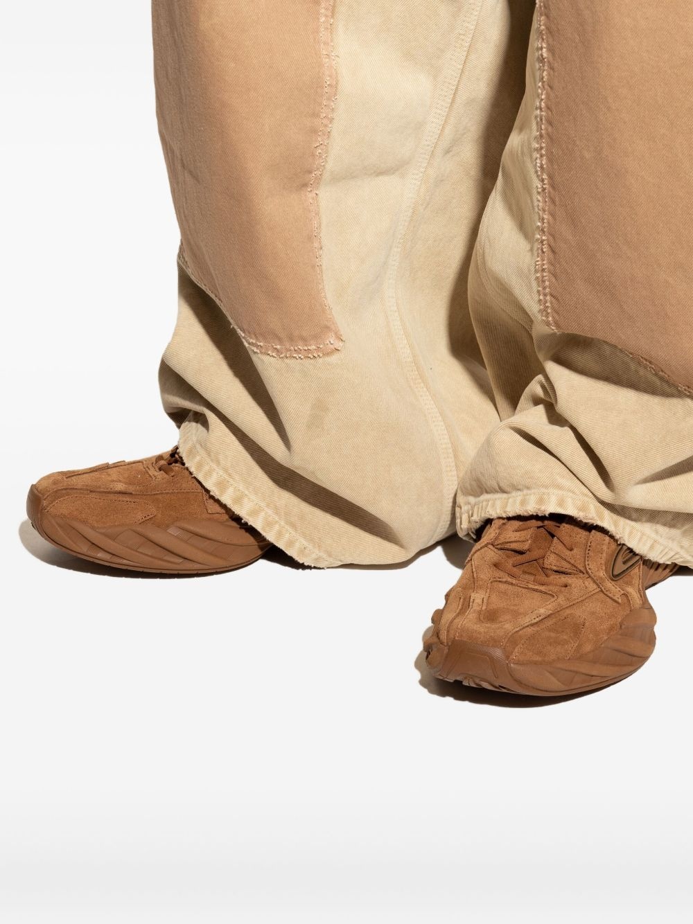 suede logo-detail trainers - 5